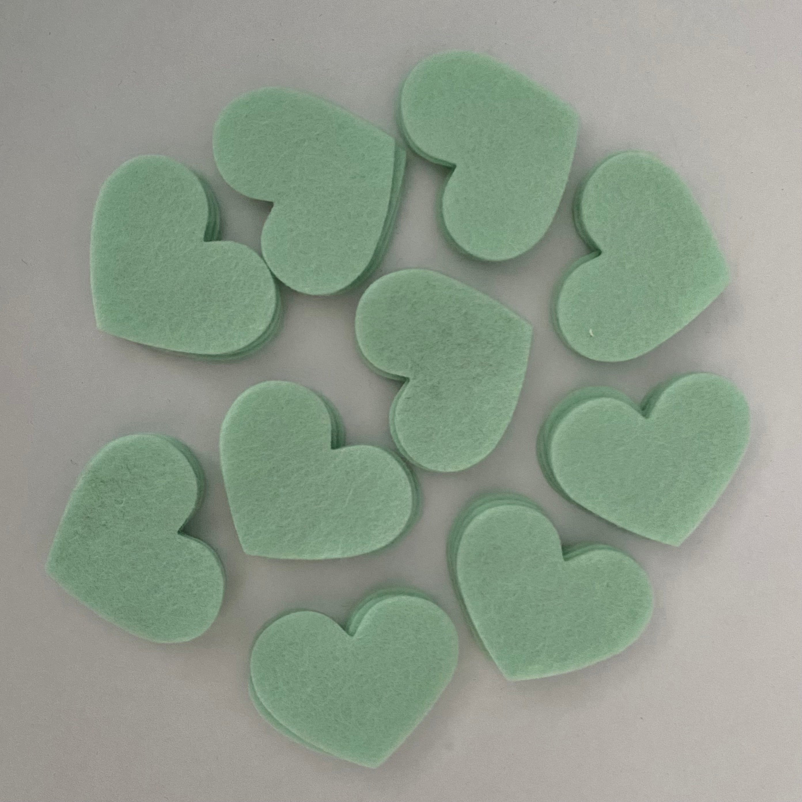 Pre-Cut Hearts (50) - Single Colour