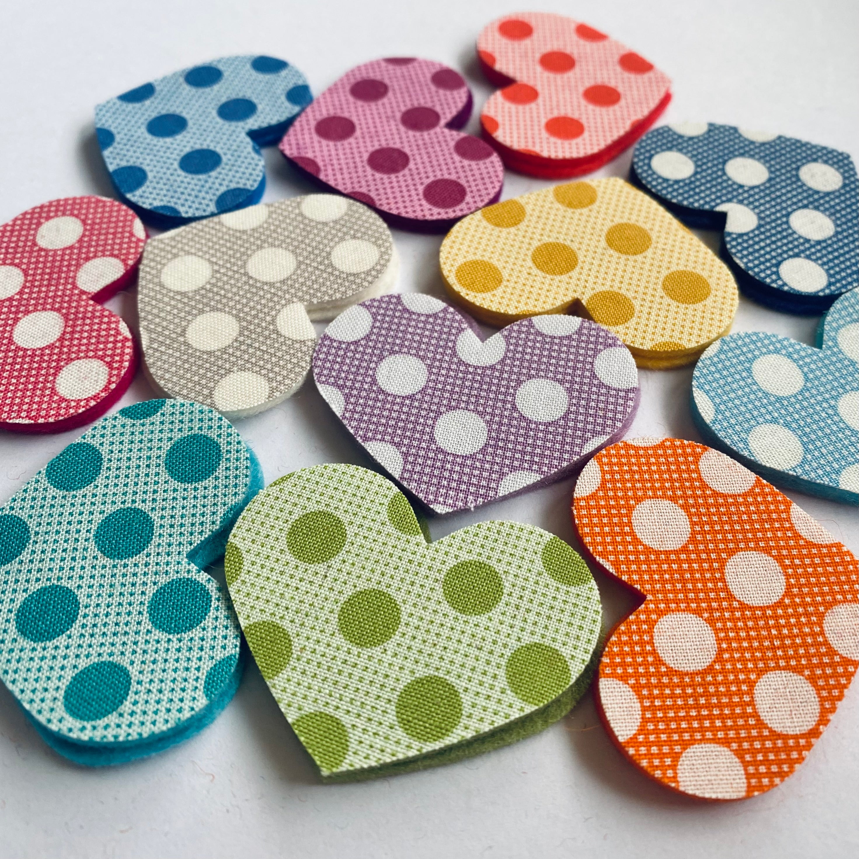 Pre-Cut Hearts - Fabric (Various)