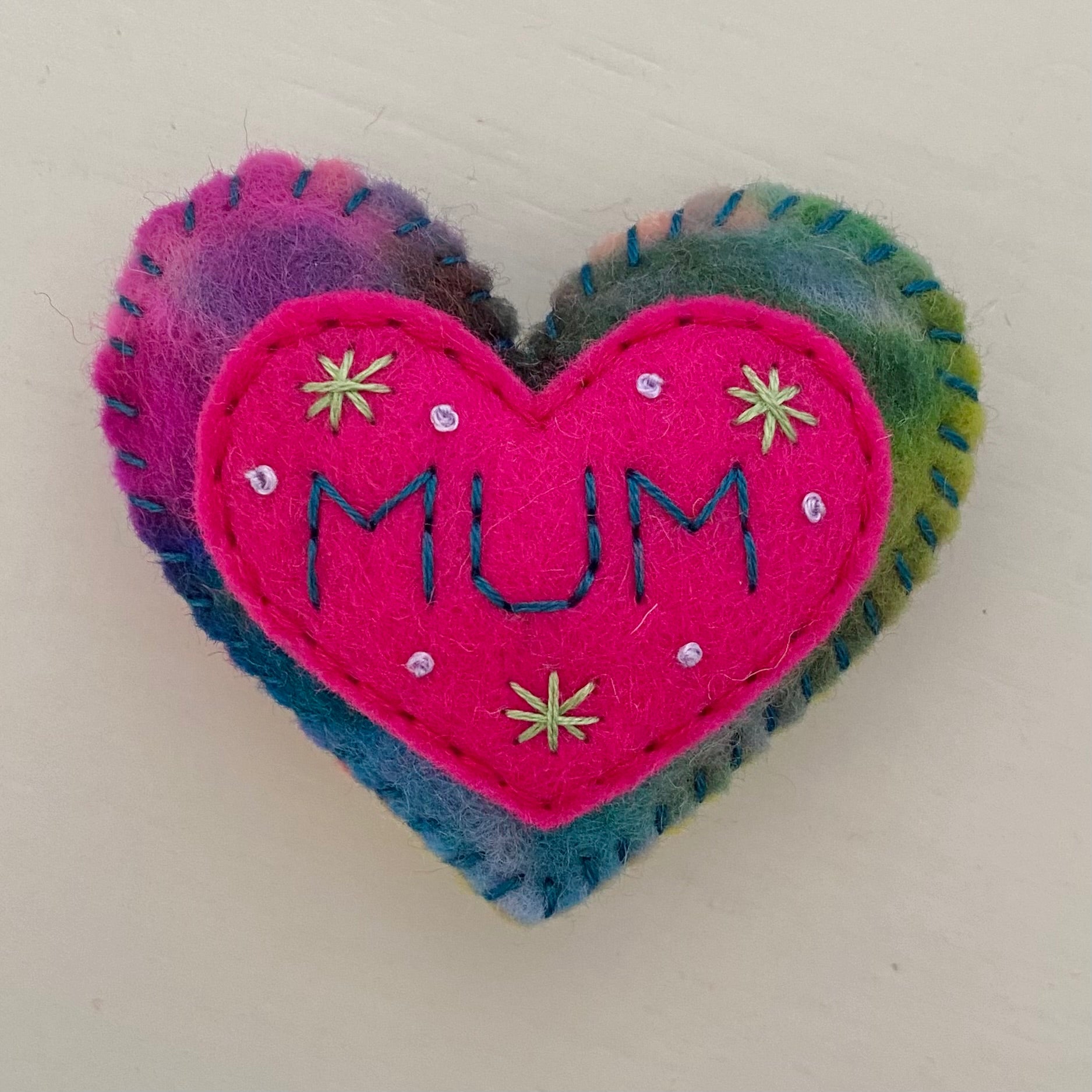 Pocket Heart - MUM (6cm)