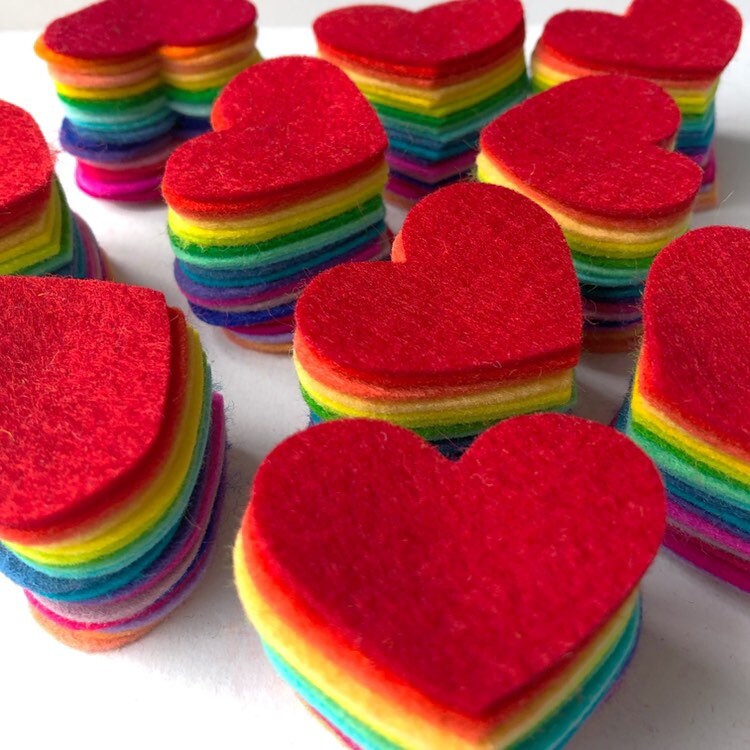 Pre-Cut Hearts (200)