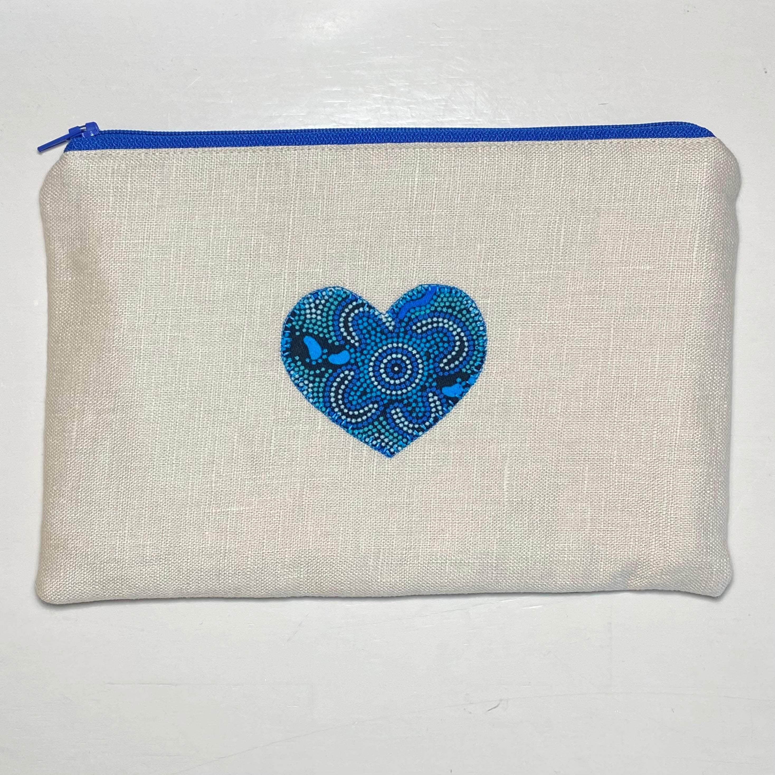 Pouch with Appliqued Heart