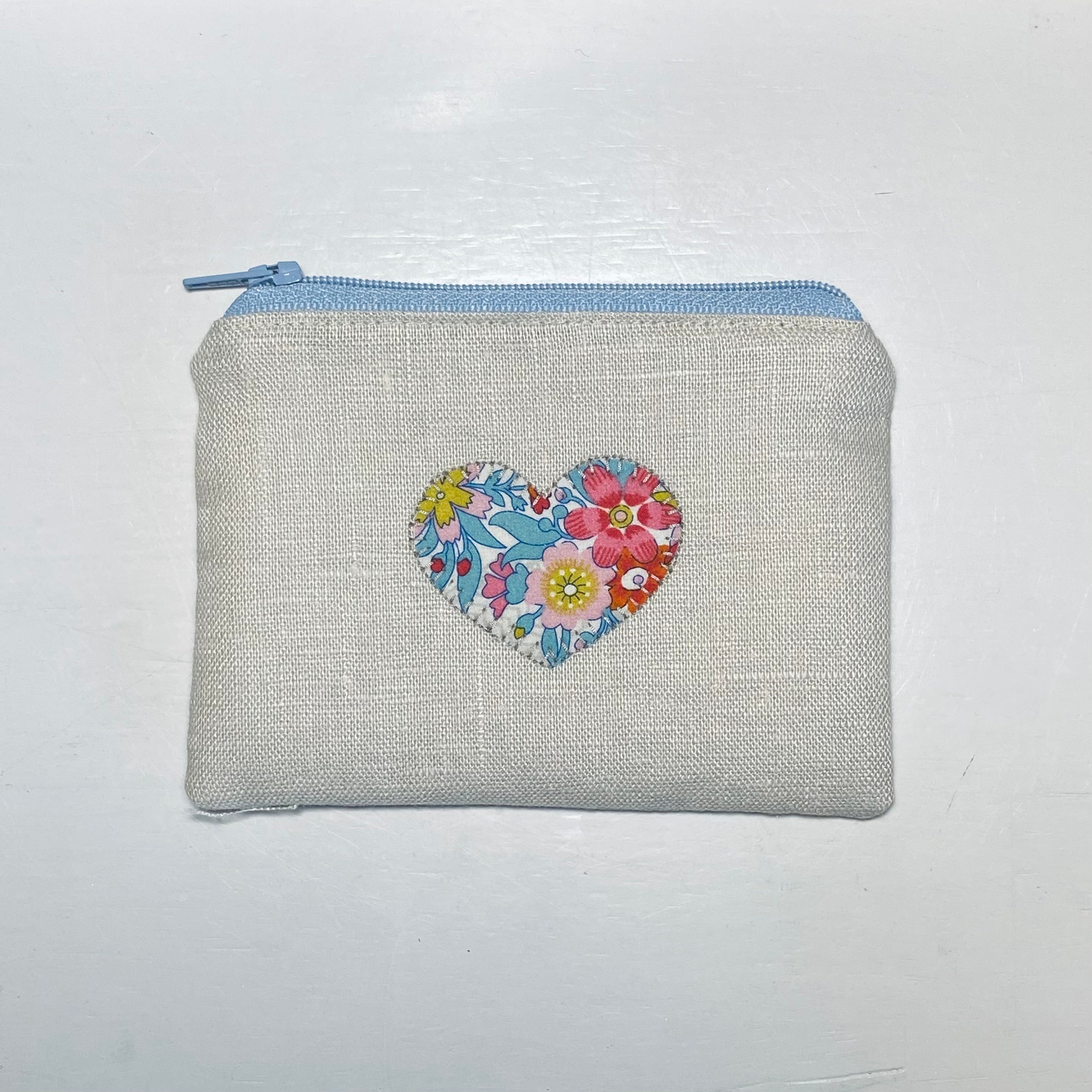 Pouch with Appliqued Heart