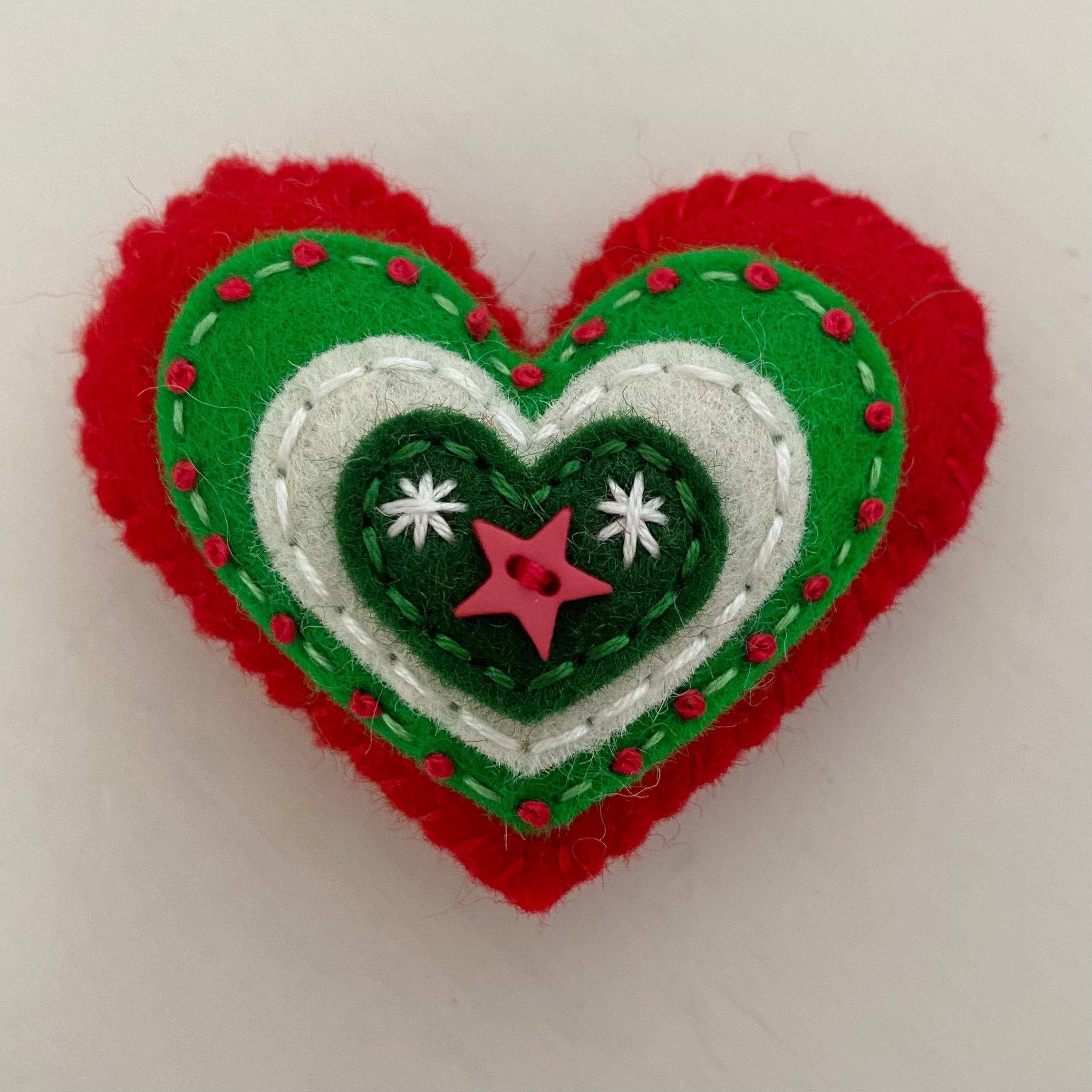 Pocket Heart - Embellished CHRISTMAS
