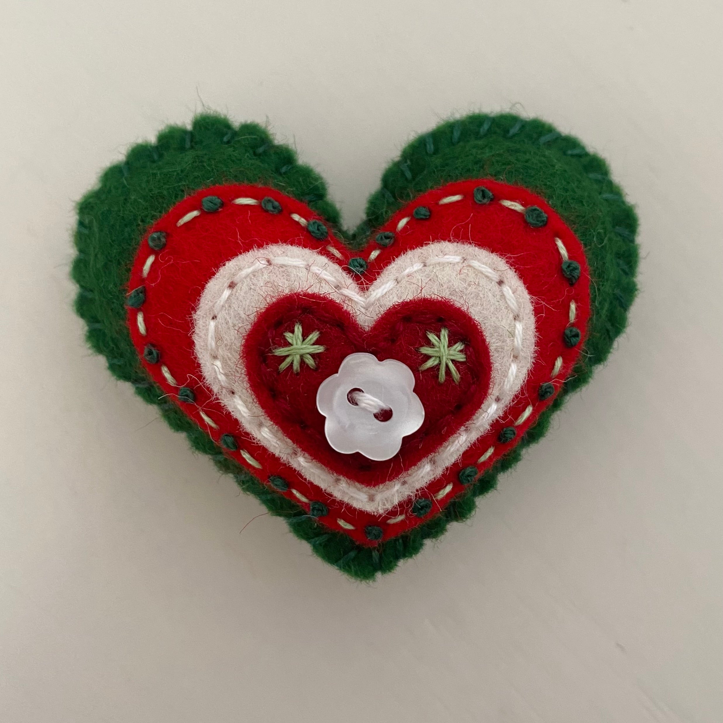 Pocket Heart - Embellished CHRISTMAS