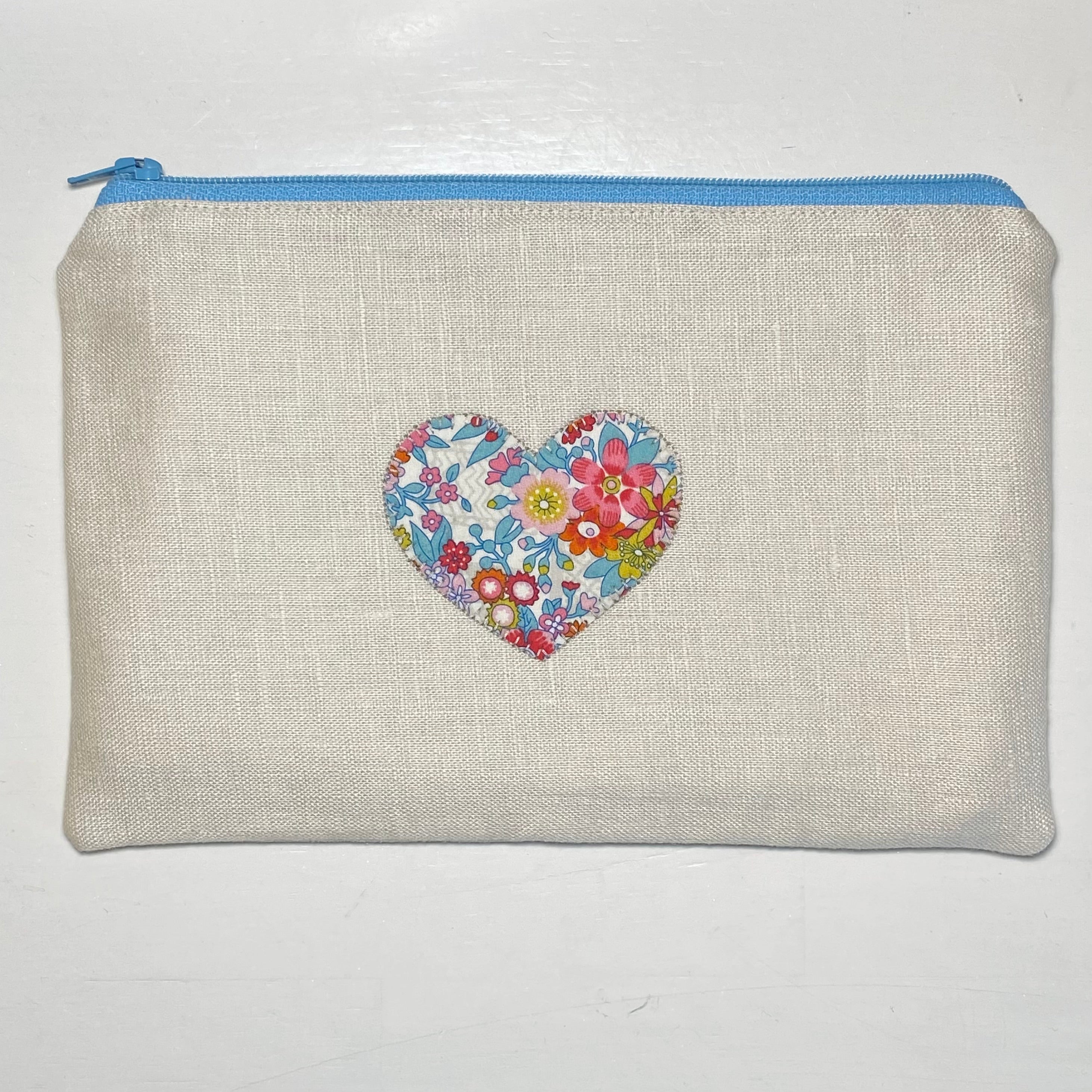 Pouch with Appliqued Heart