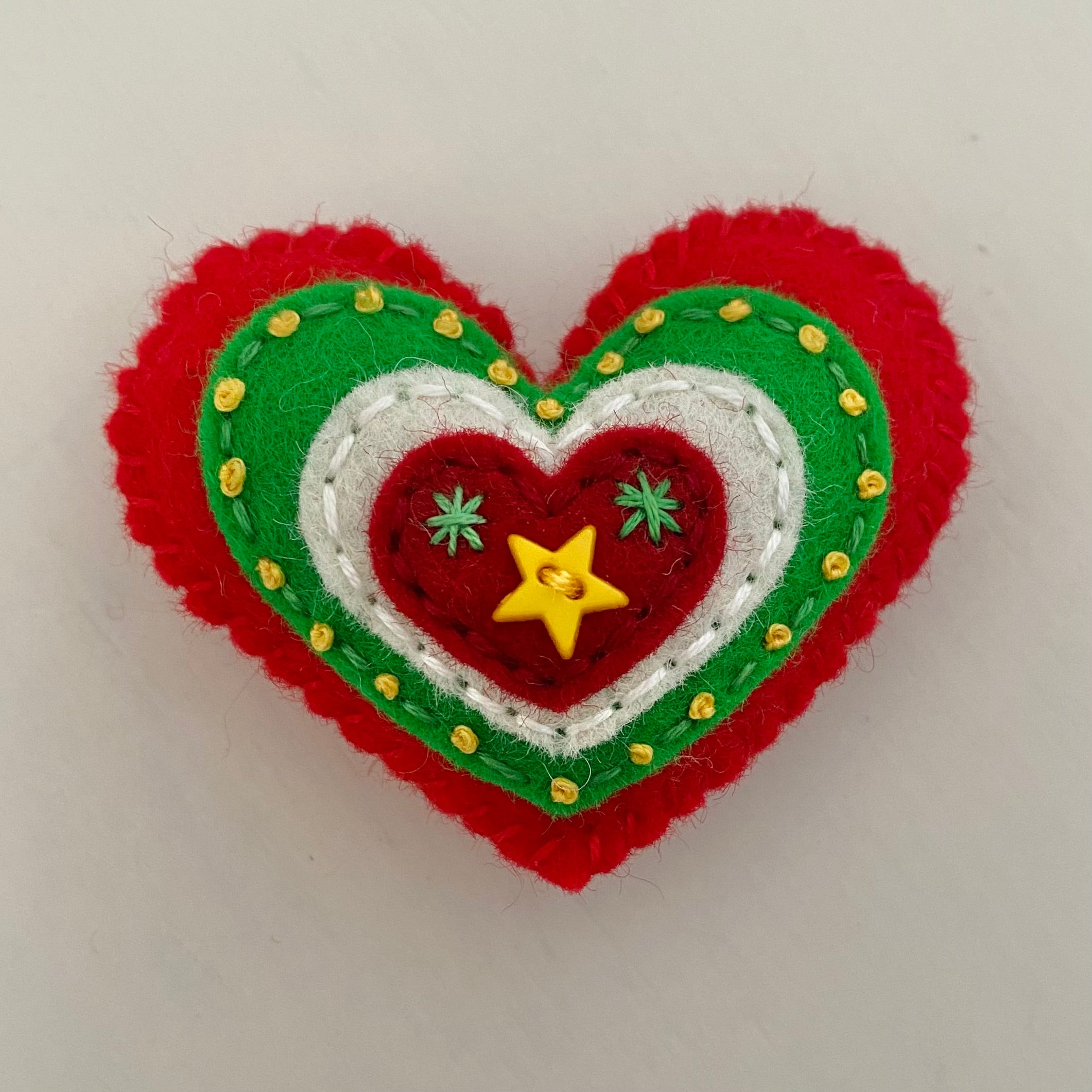 Pocket Heart - Embellished CHRISTMAS
