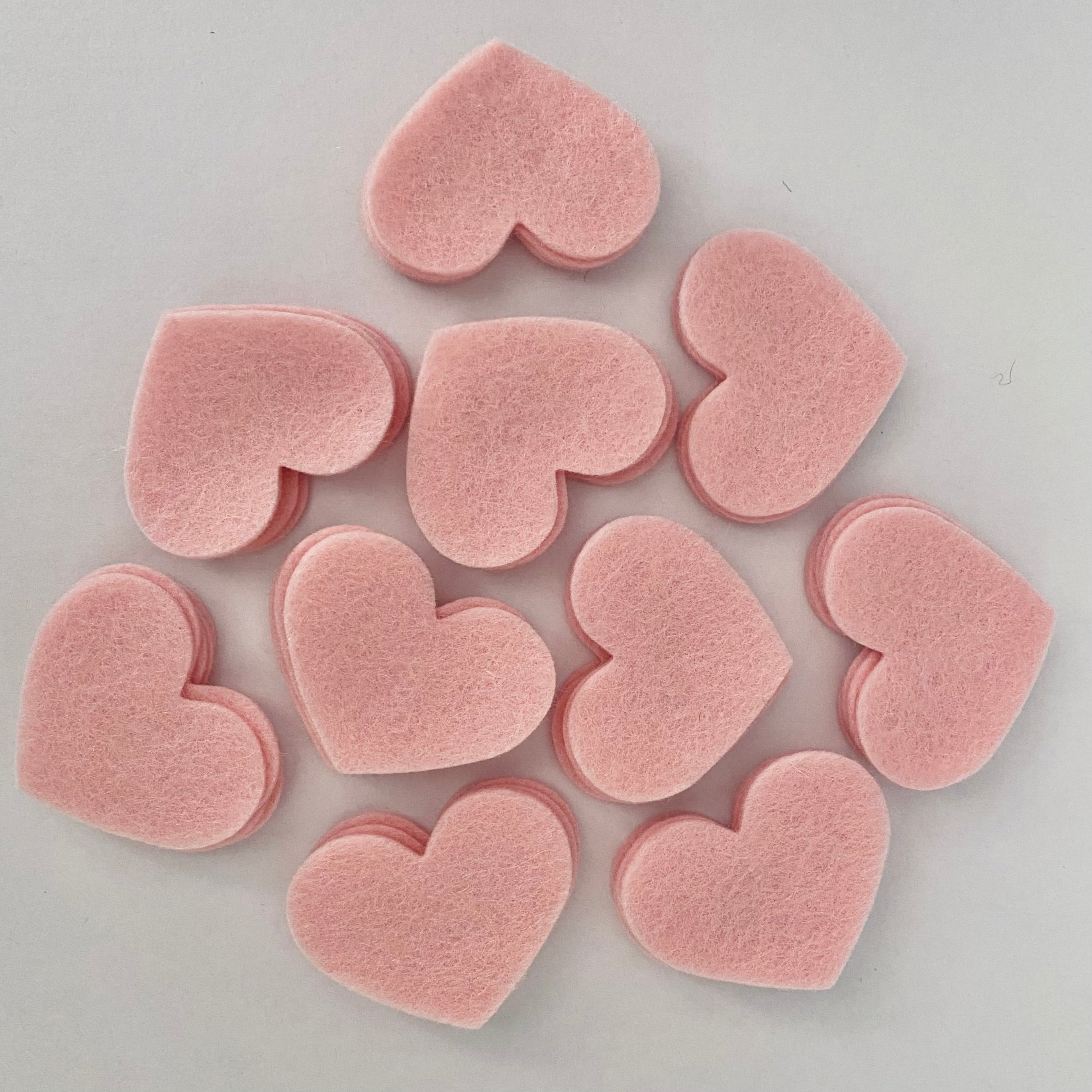 Pre-Cut Hearts (50) - Single Colour