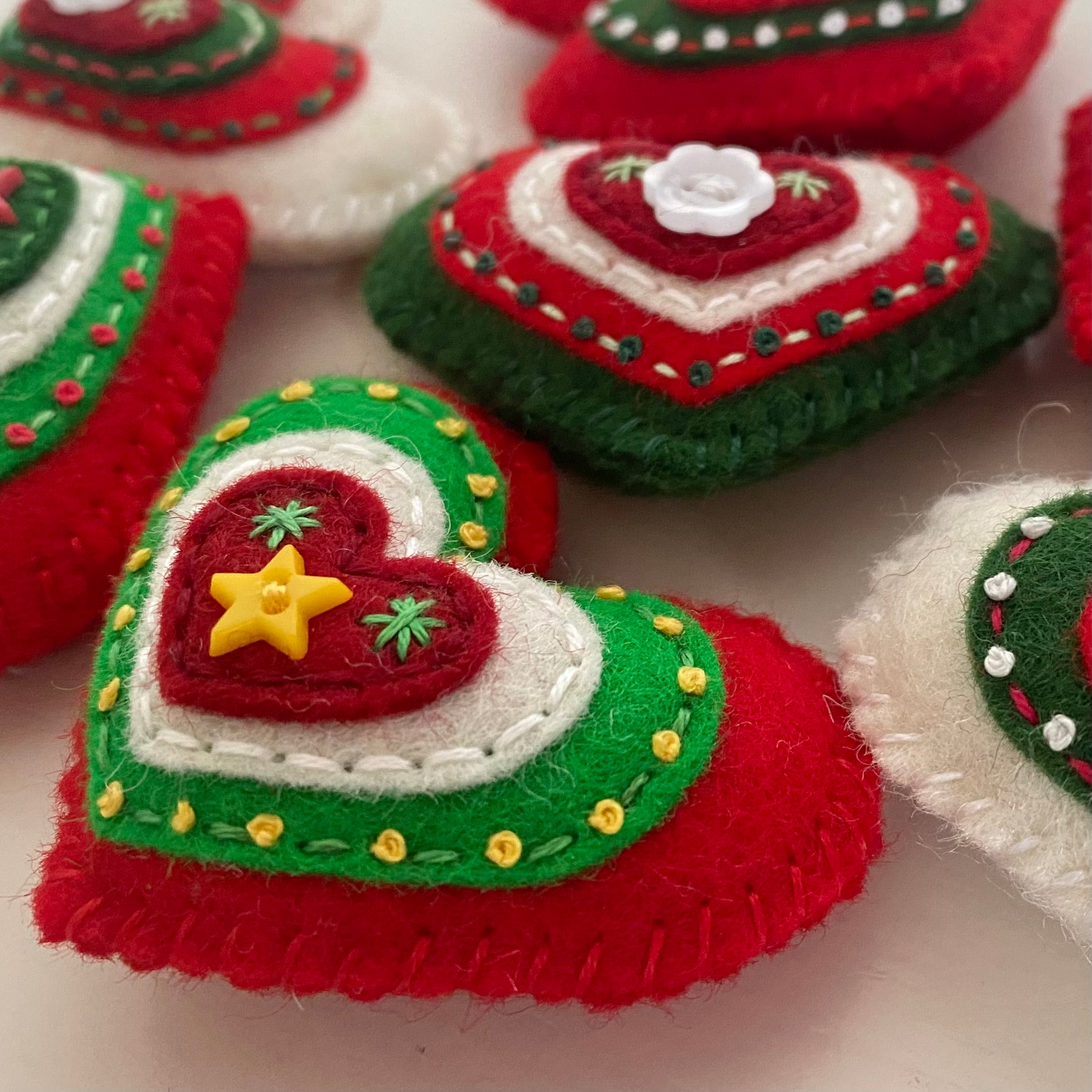 Pocket Heart - Embellished CHRISTMAS