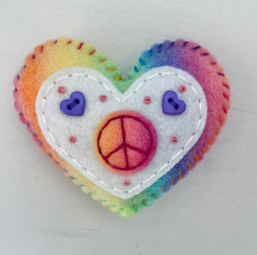 Pocket Heart - PEACE (6cm)