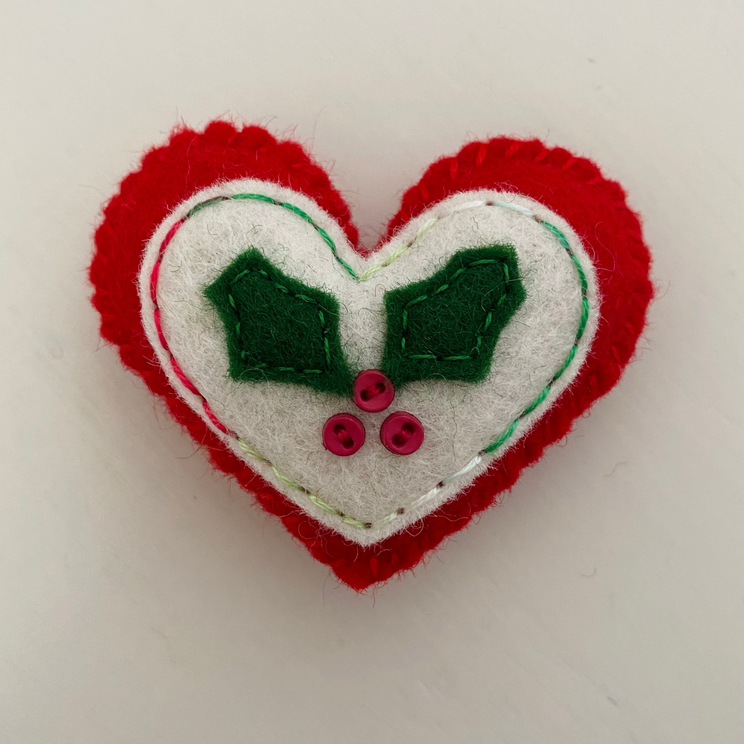 Pocket Heart - Embellished CHRISTMAS