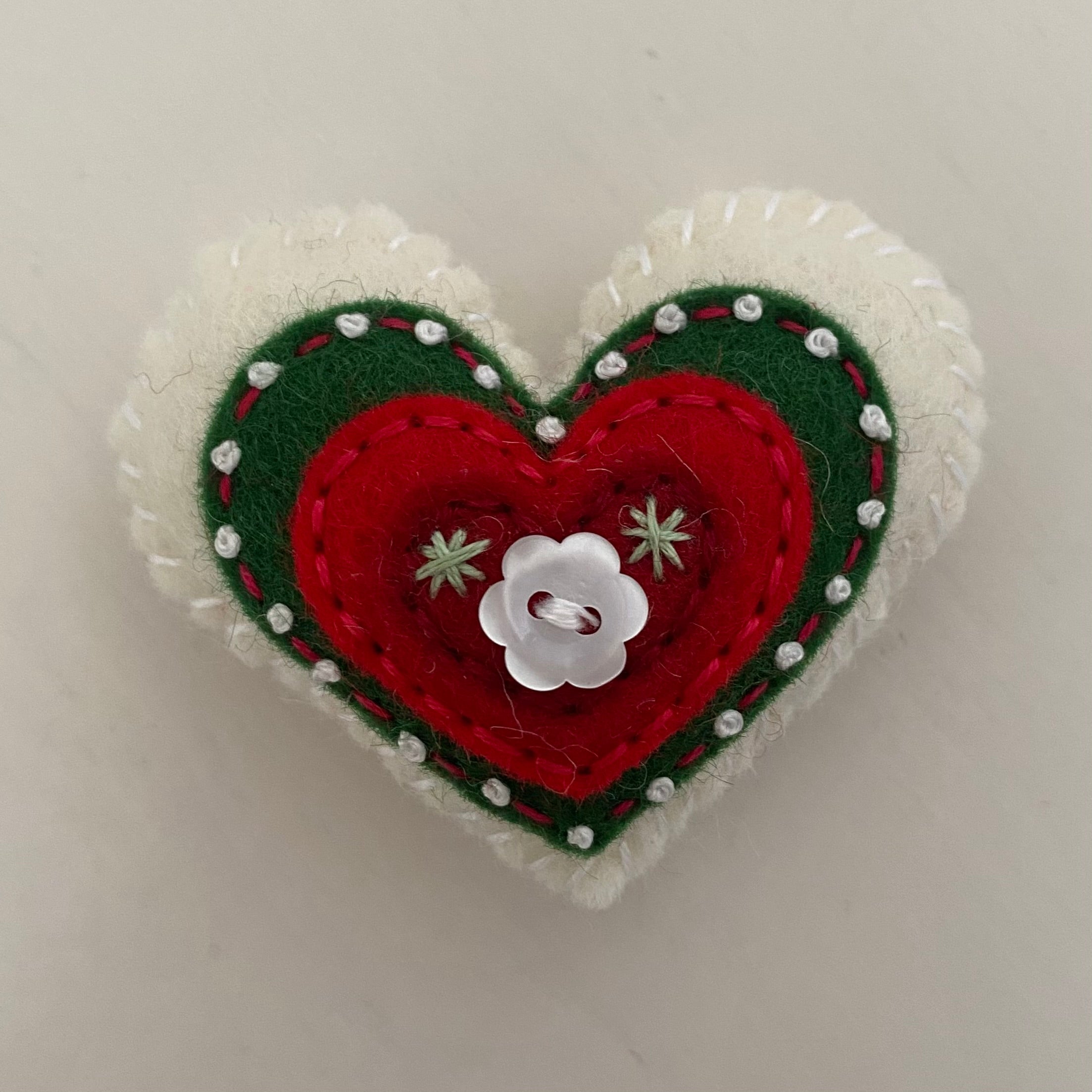 Pocket Heart - Embellished CHRISTMAS