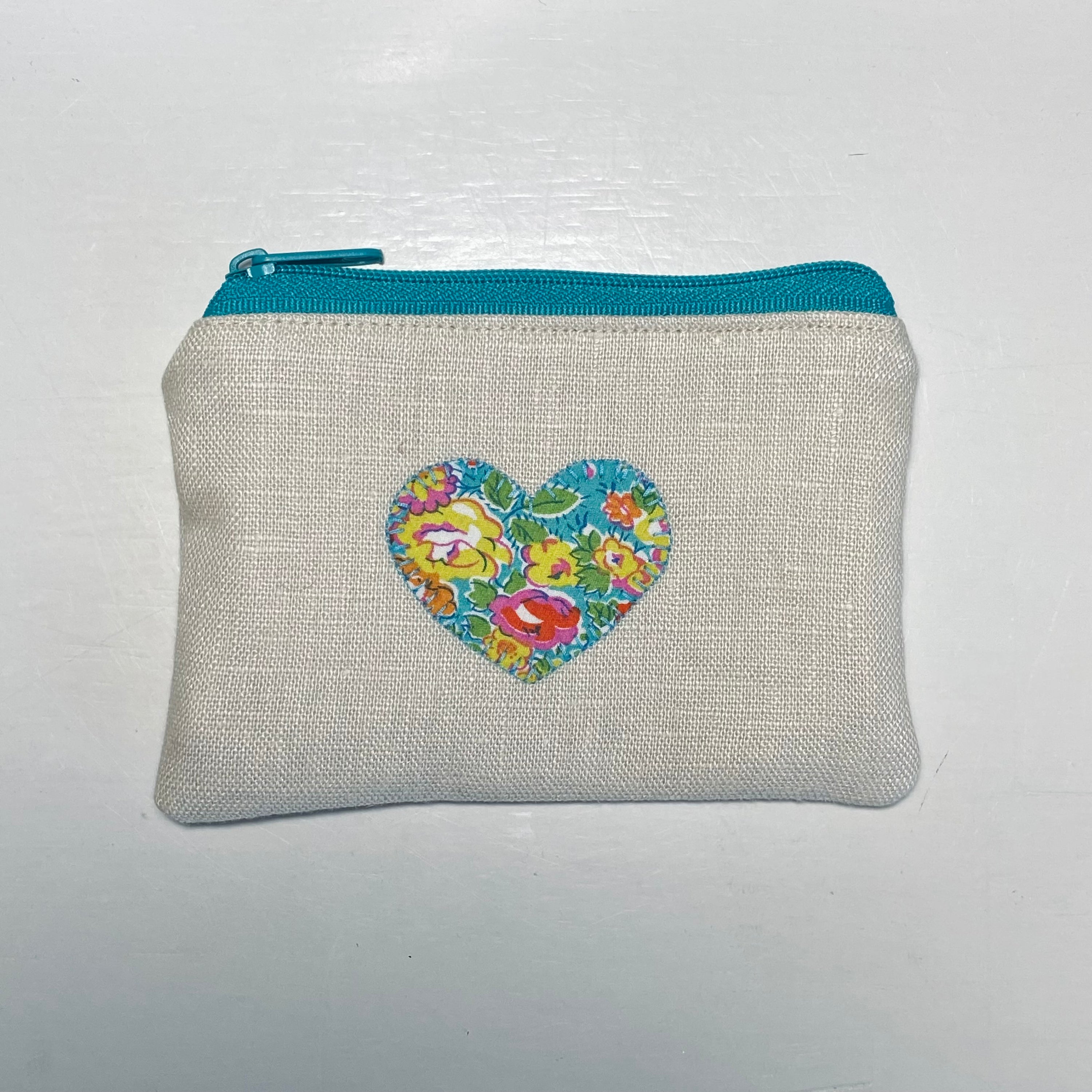 Pouch with Appliqued Heart