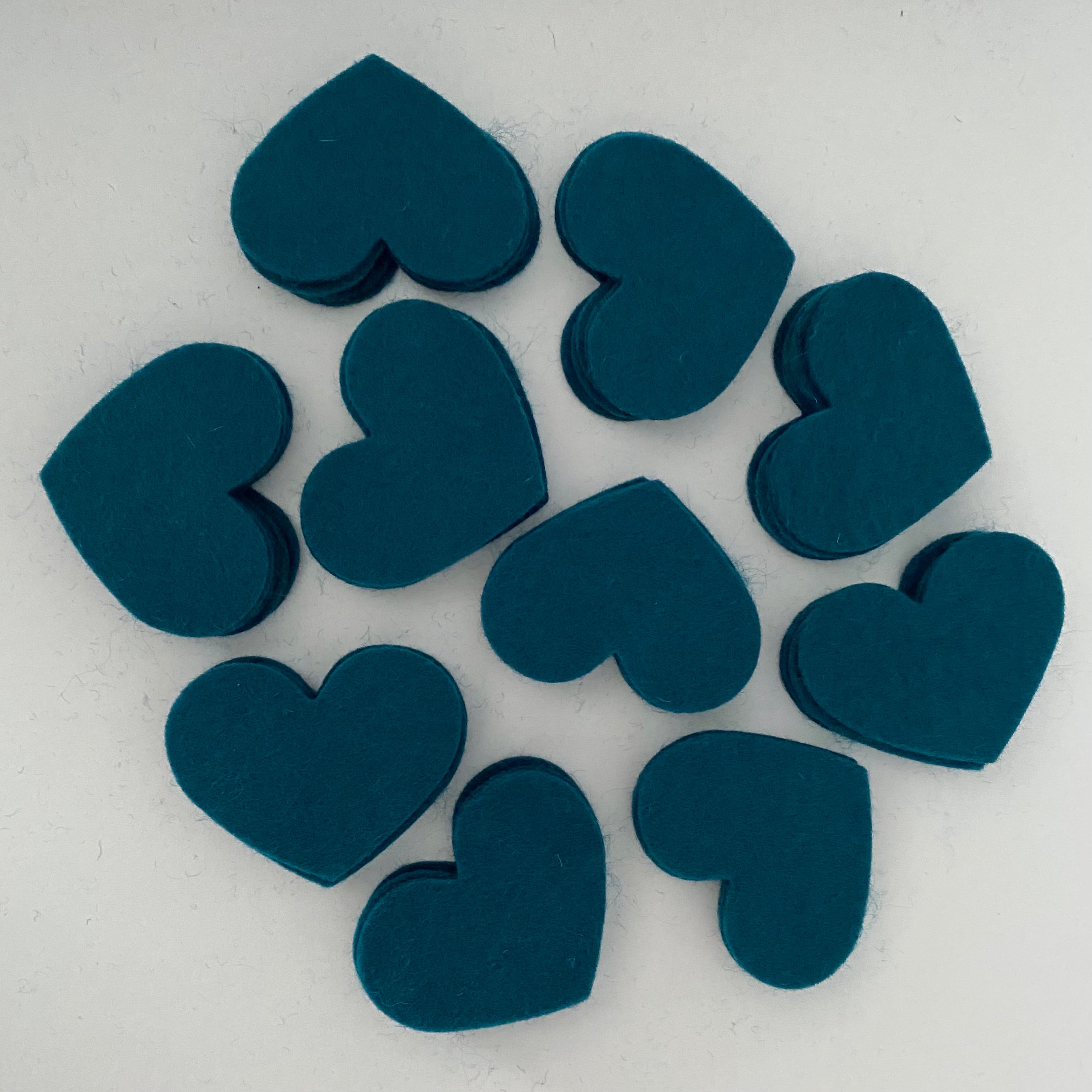 Pre-Cut Hearts (50) - Single Colour