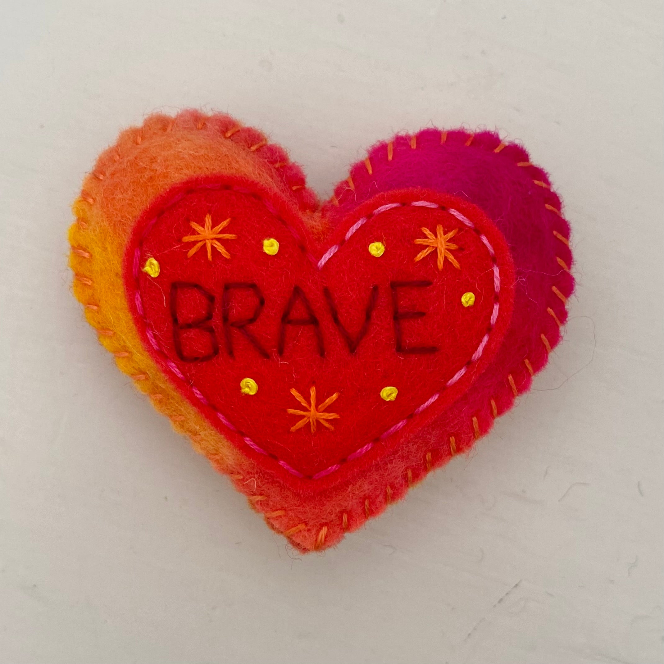 Pocket Heart - BRAVE (6cm)