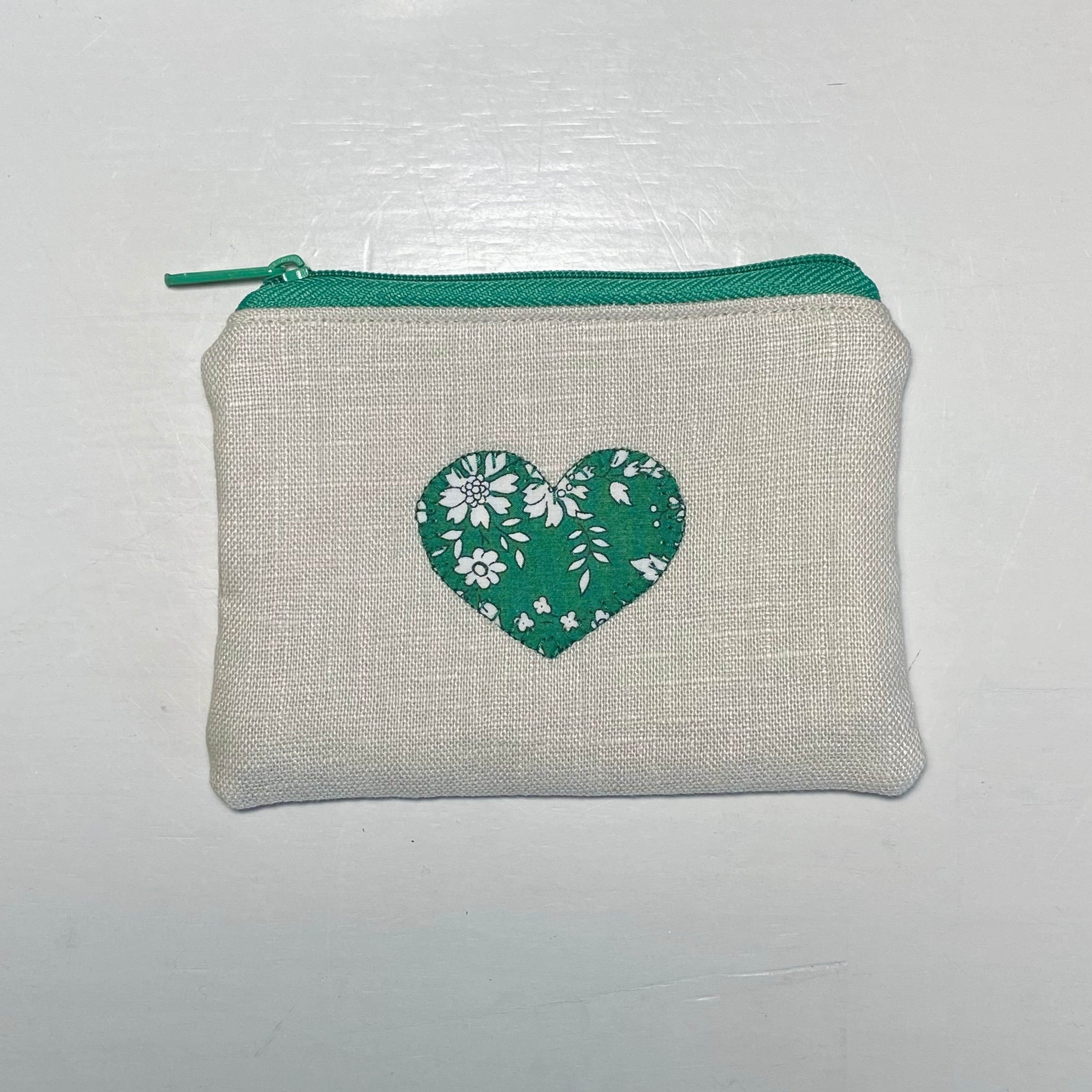 Pouch with Appliqued Heart