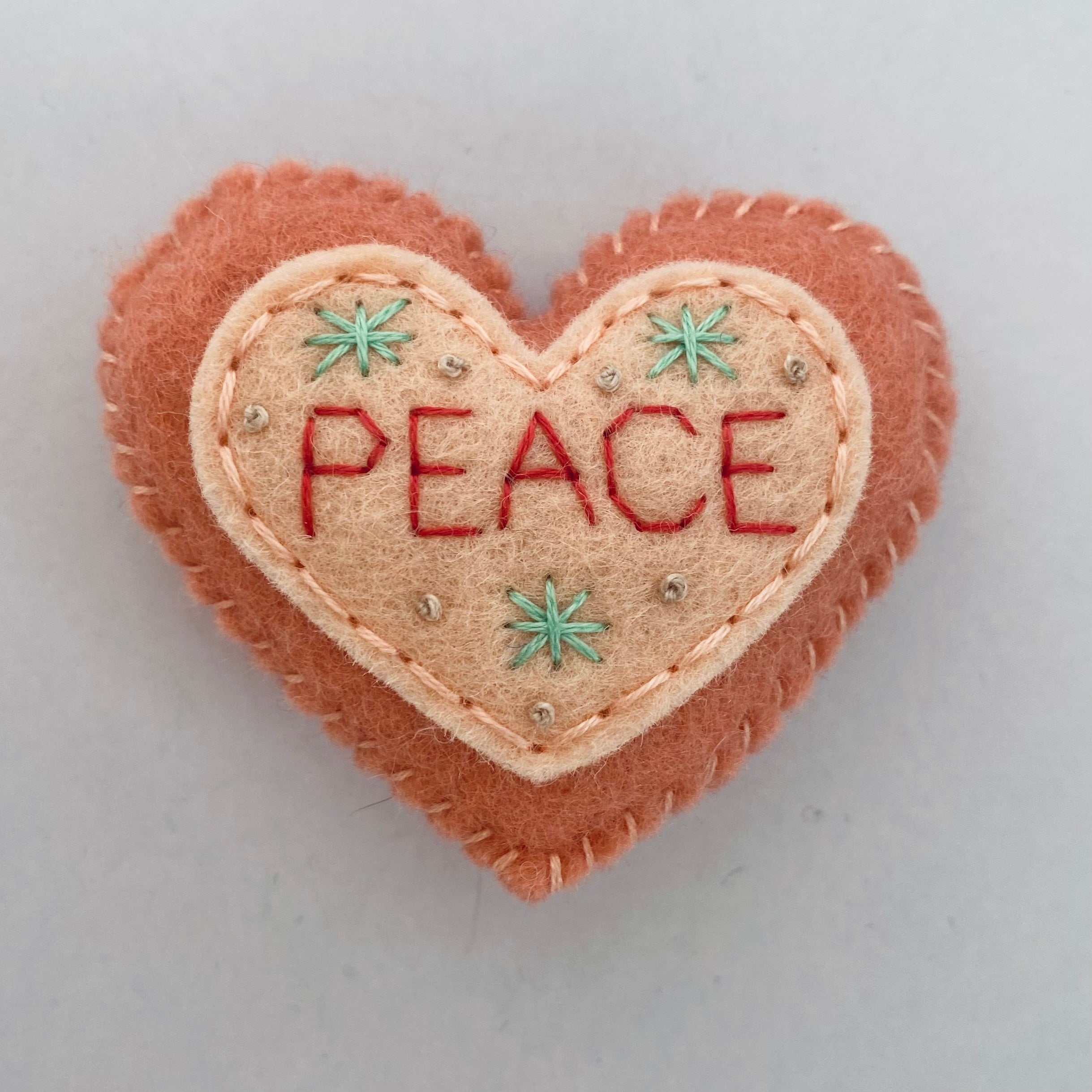 Pocket Heart - PEACE (6cm)