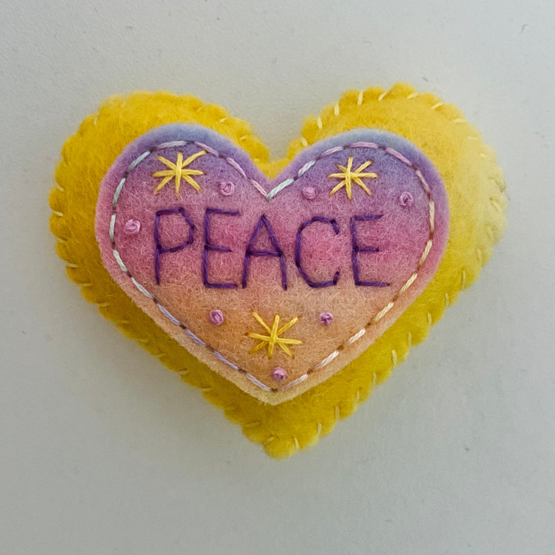 Pocket Heart - PEACE (6cm)
