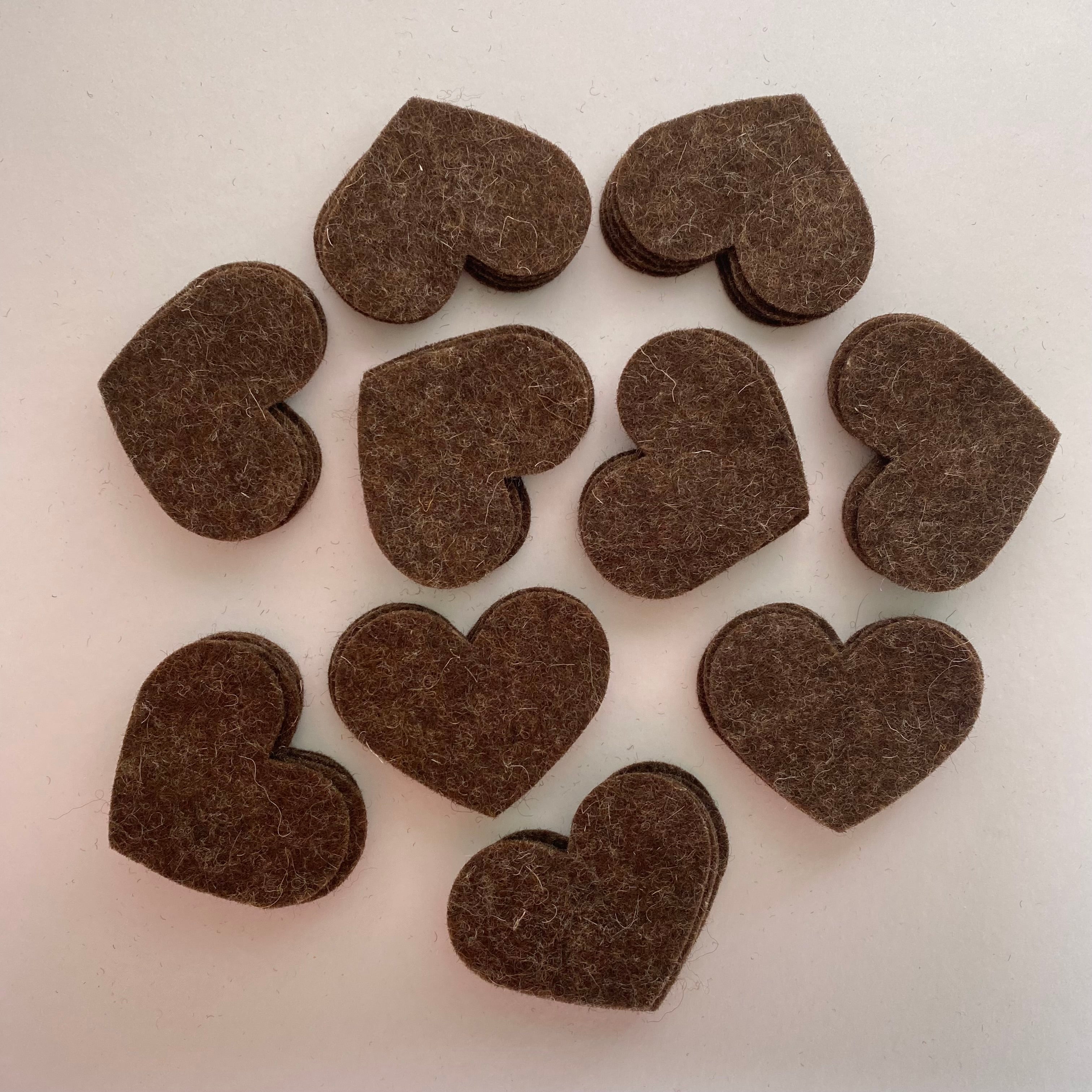 Pre-Cut Hearts (50) - Single Colour