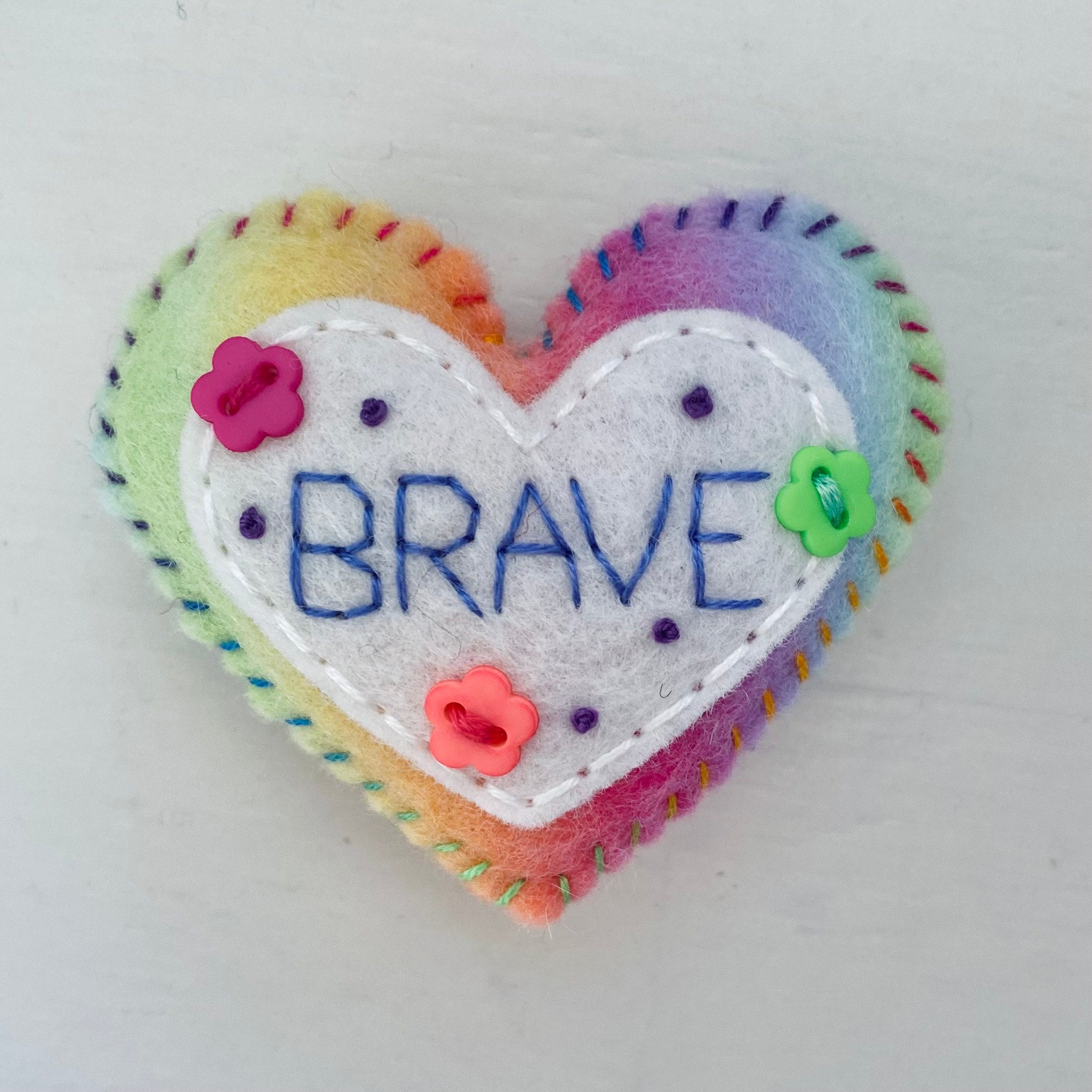 Pocket Heart - BRAVE (6cm)