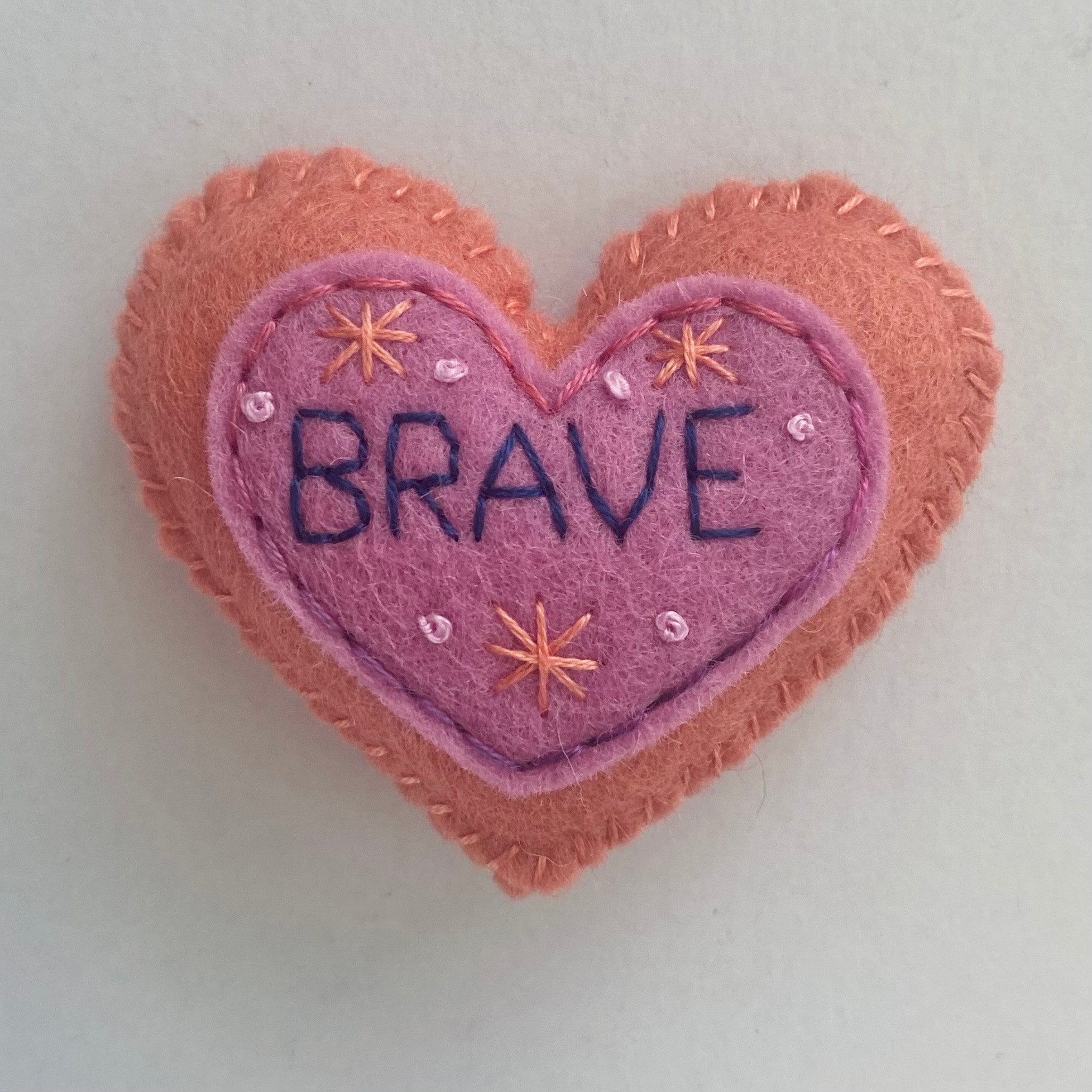 Pocket Heart - BRAVE (6cm)