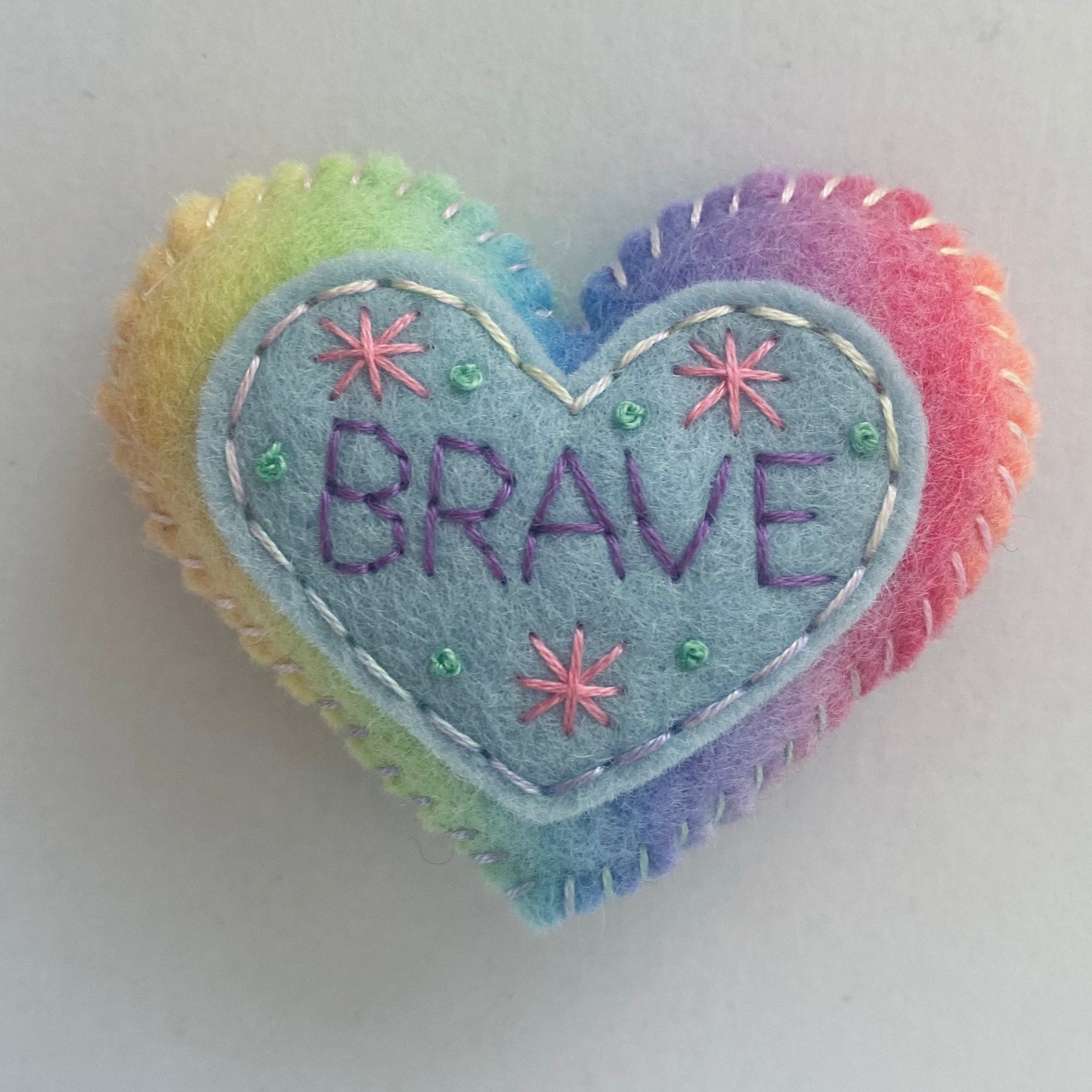 Pocket Heart - BRAVE (6cm)