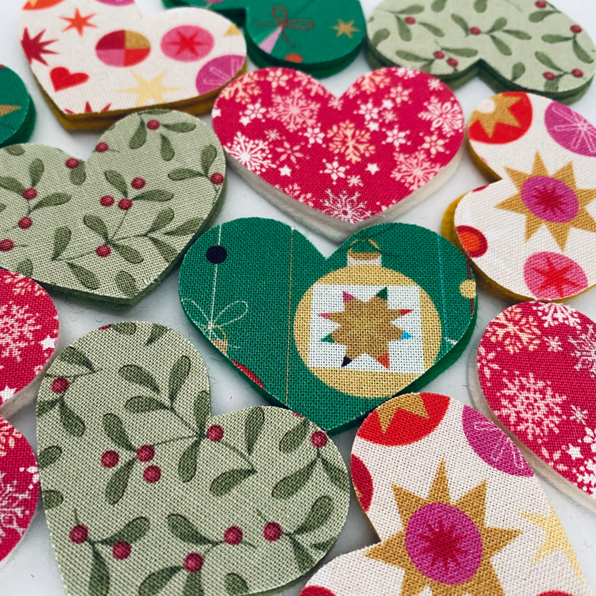 Pre-Cut Hearts - Fabric (Various)