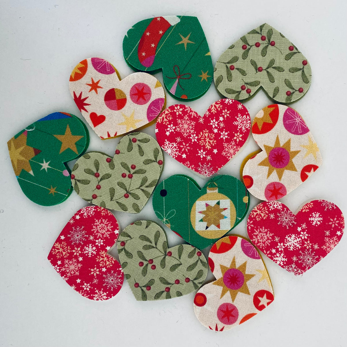 Pre-Cut Hearts - Fabric (Various)