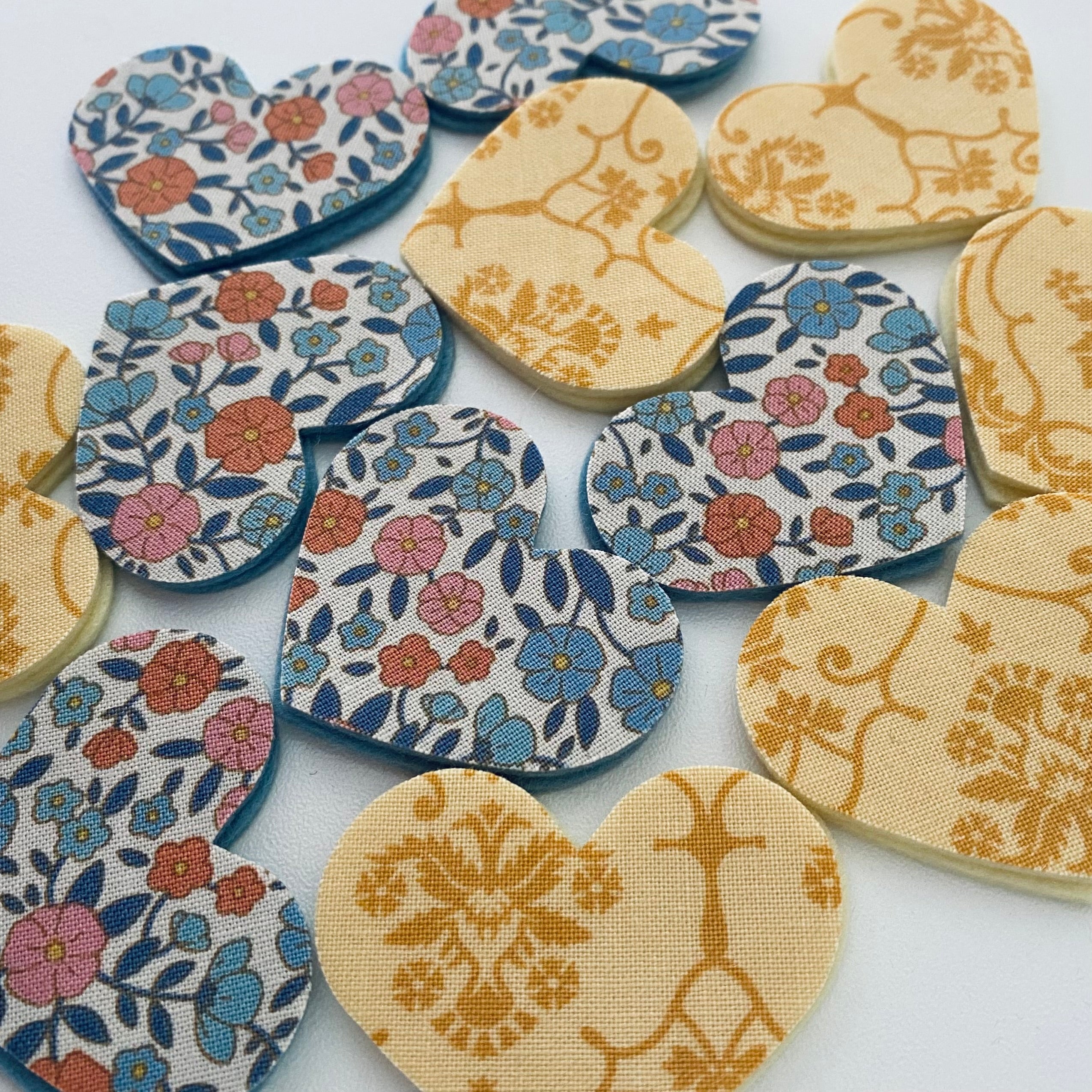 Pre-Cut Hearts - Fabric (Various)