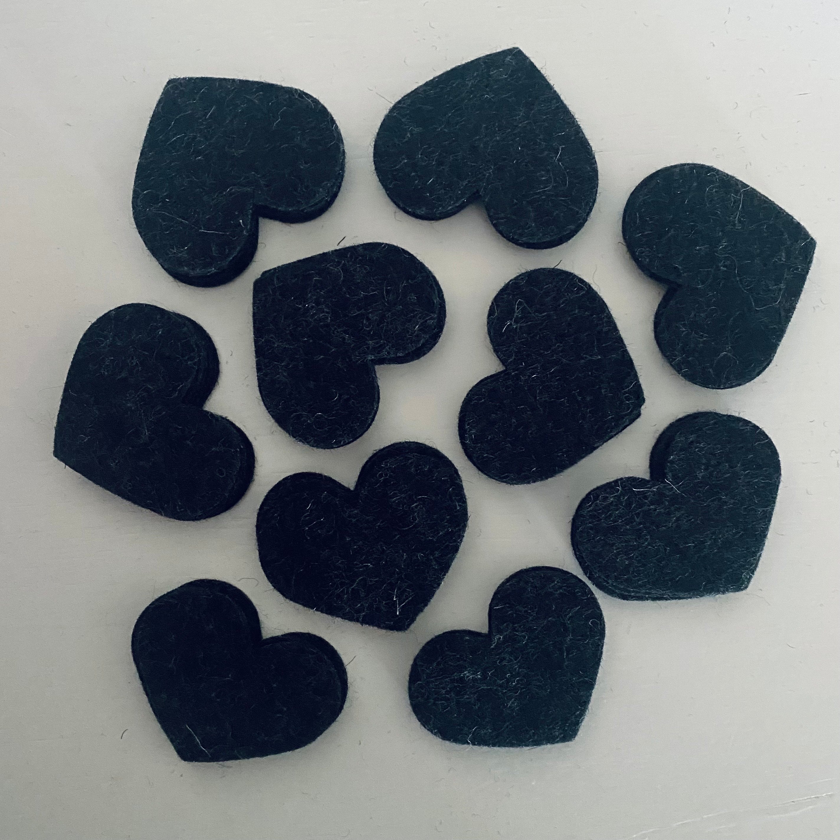 Pre-Cut Hearts (50) - Single Colour