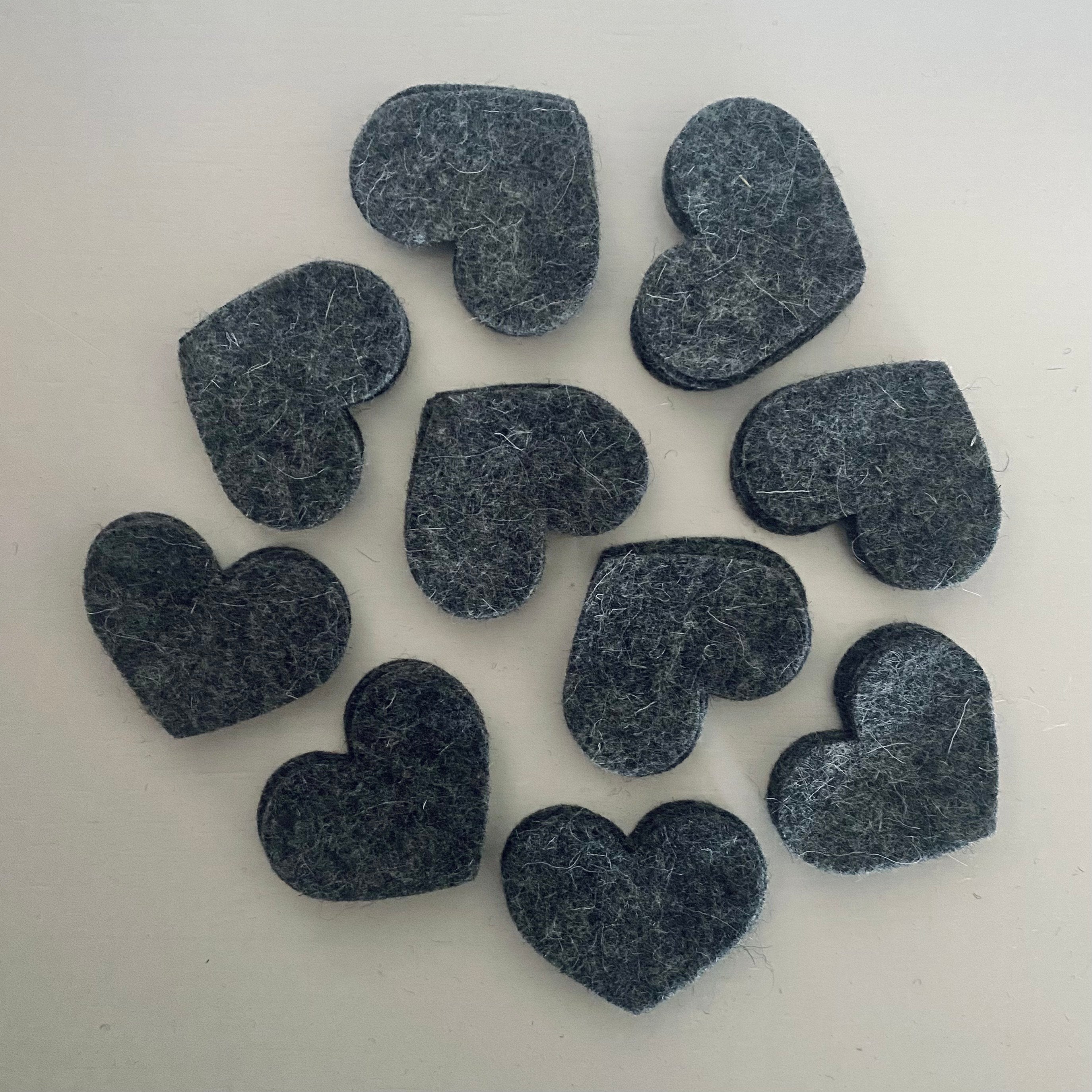 Pre-Cut Hearts (50) - Single Colour