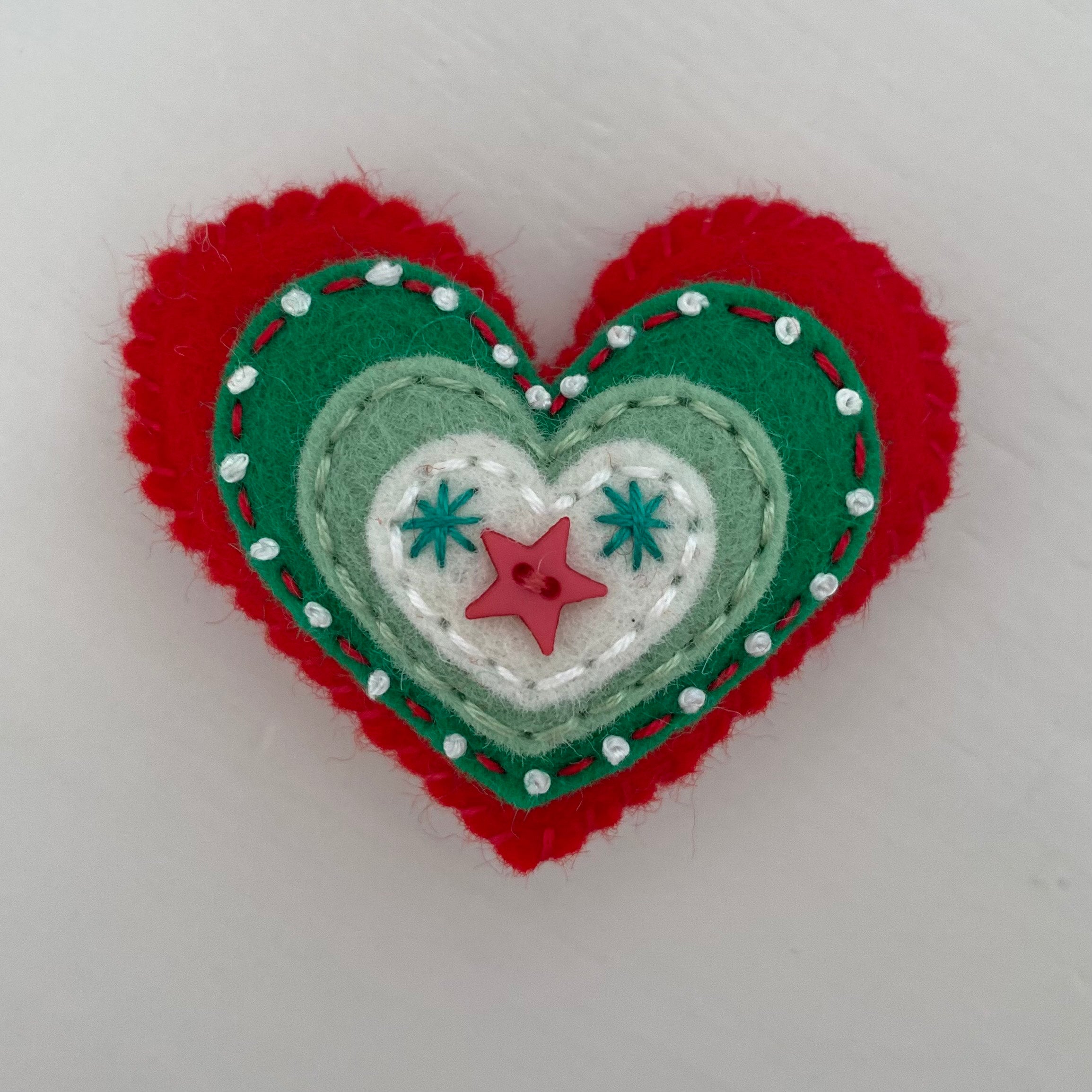 Pocket Heart - Embellished CHRISTMAS