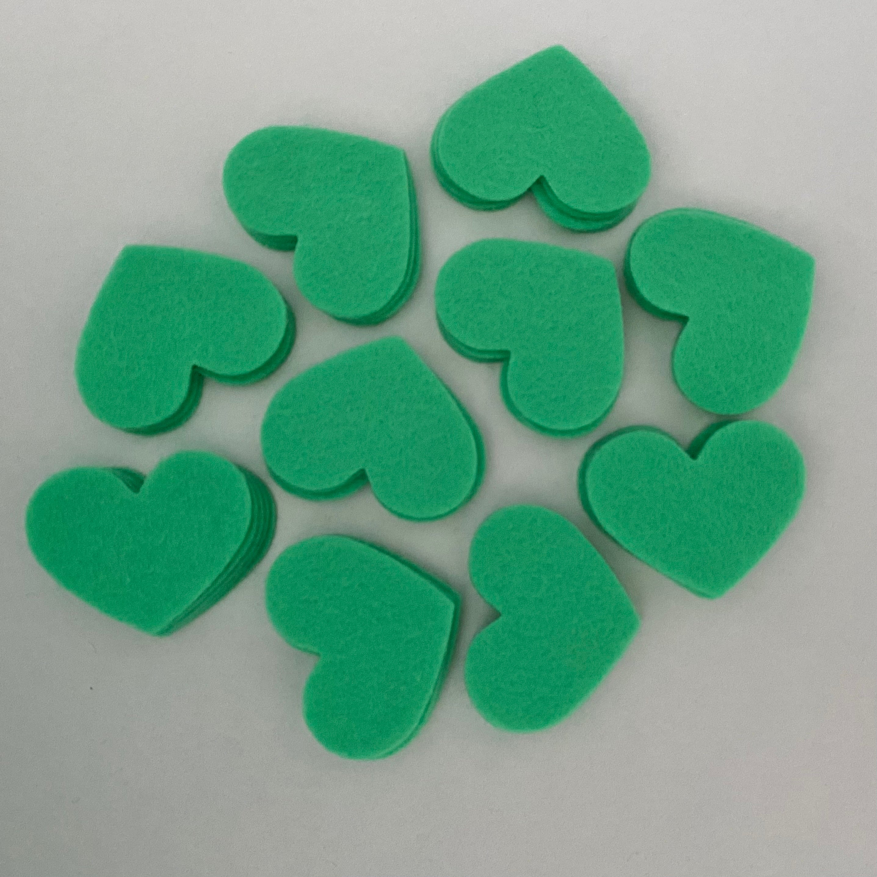 Pre-Cut Hearts (50) - Single Colour