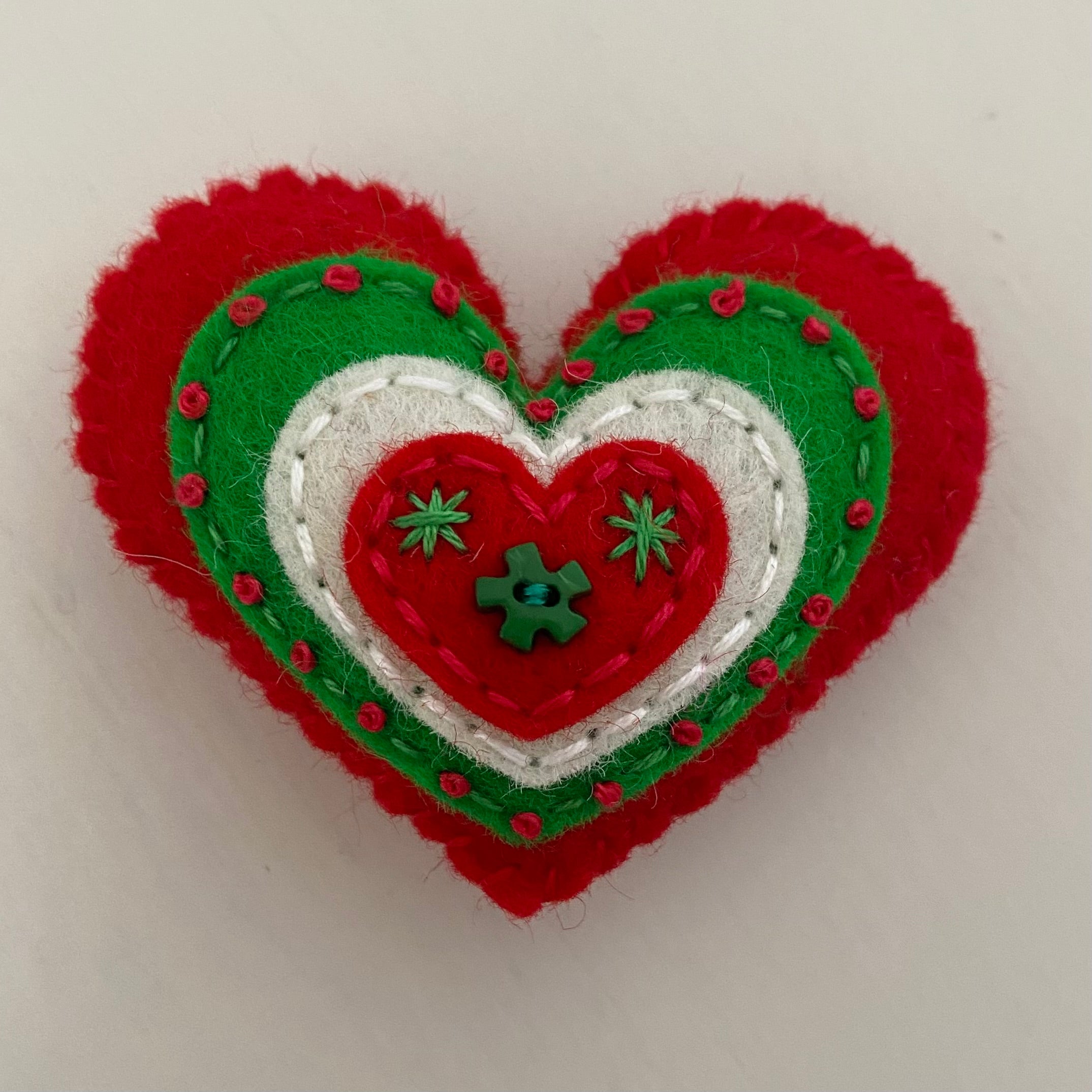 Pocket Heart - Embellished CHRISTMAS