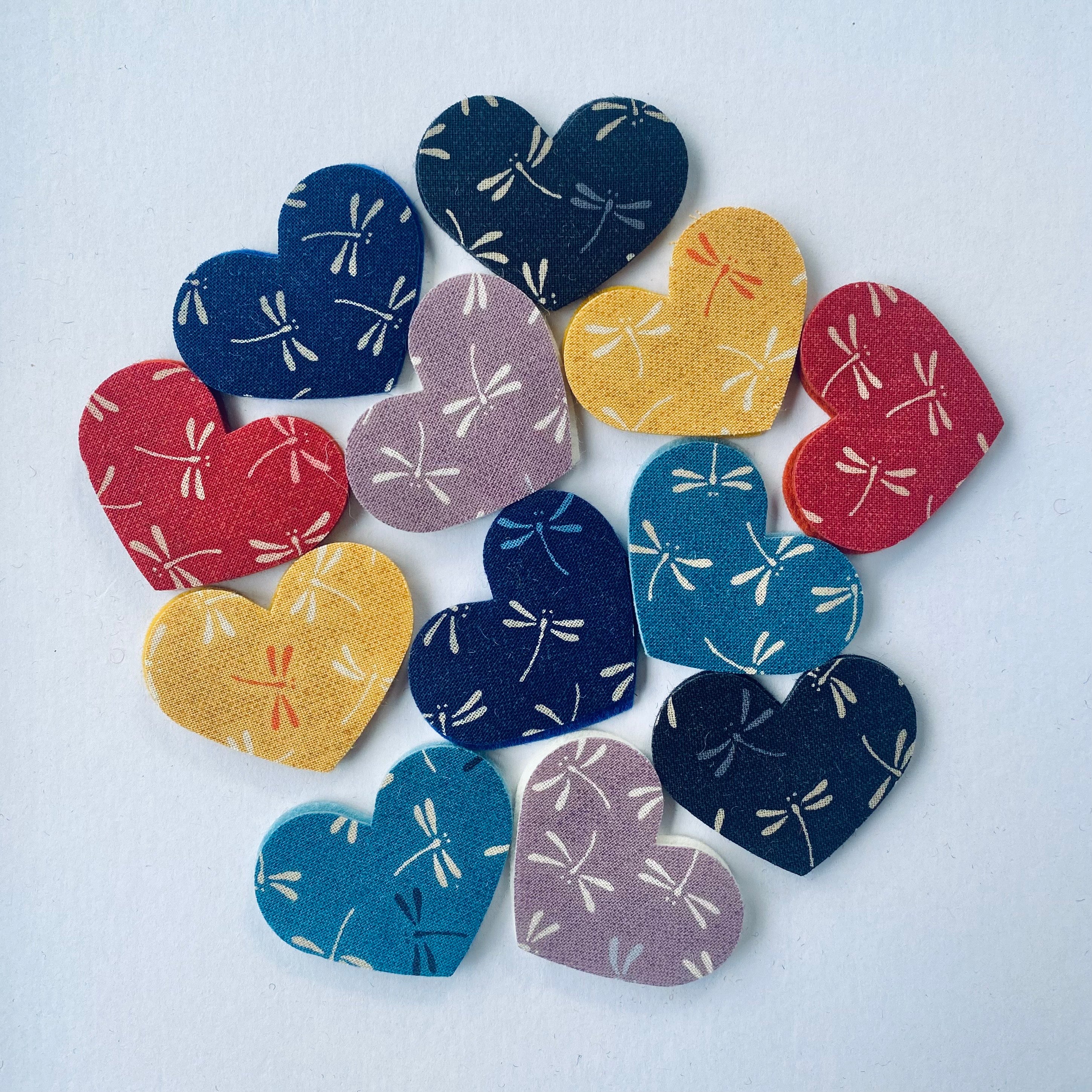 Pre-Cut Hearts - Fabric (Various)