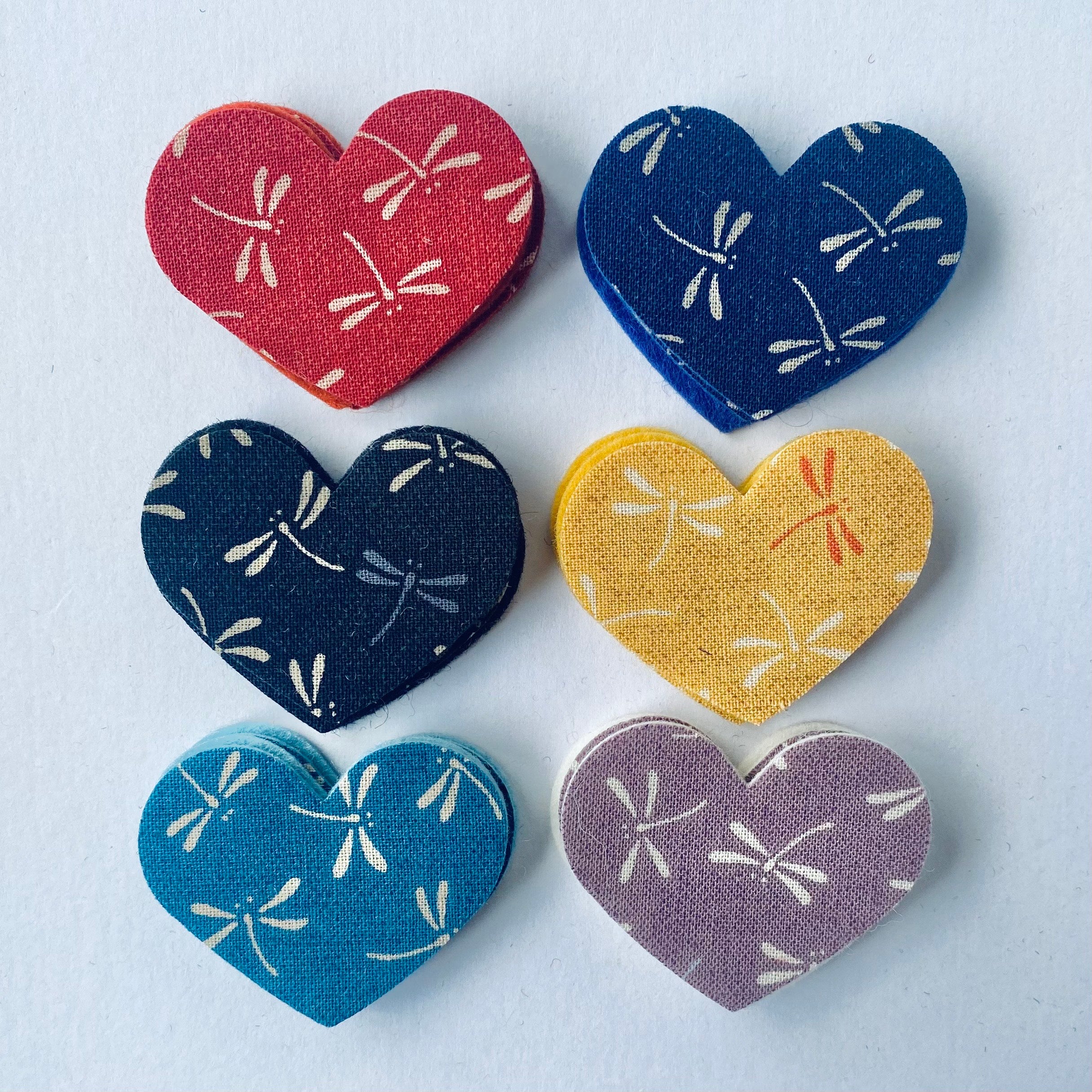 Pre-Cut Hearts - Fabric (Various)