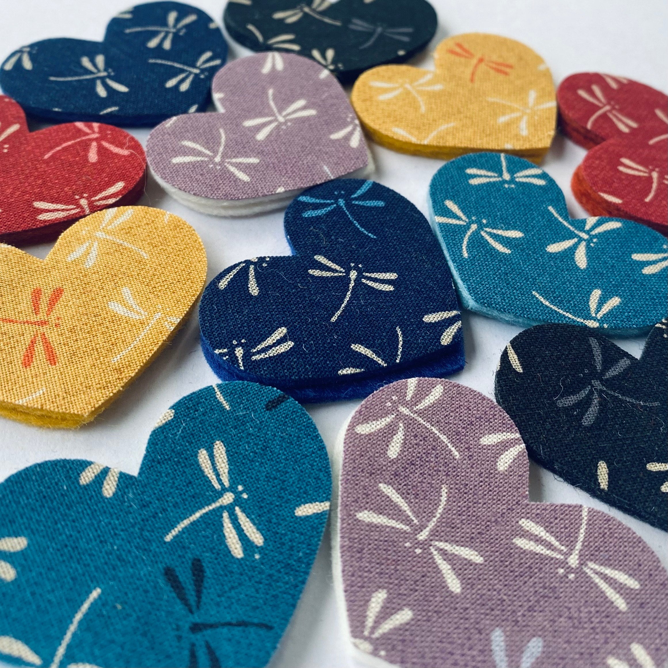Pre-Cut Hearts - Fabric (Various)