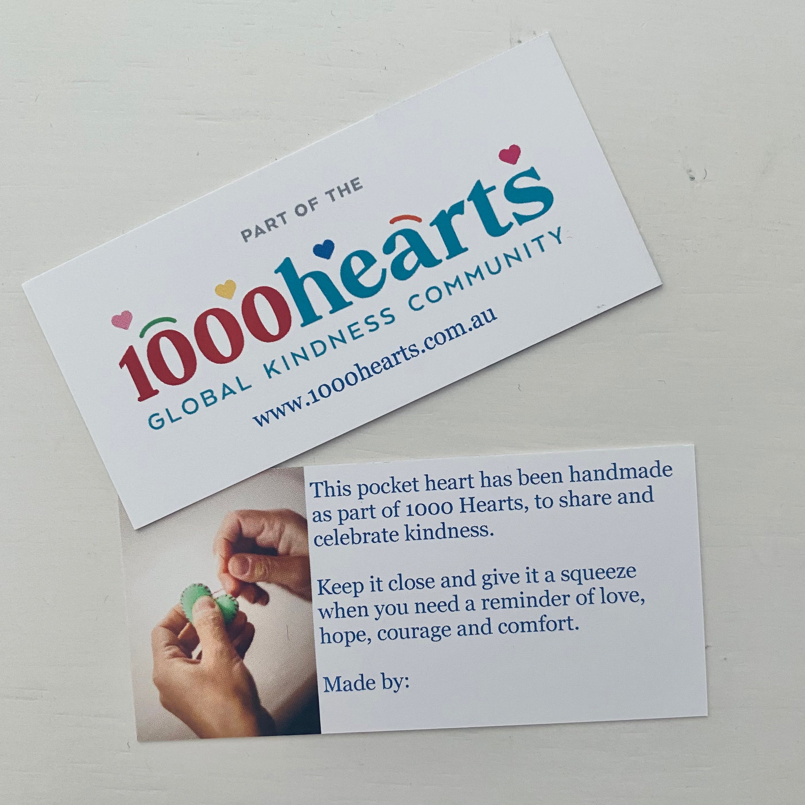 Cards and bags for wrapping hearts