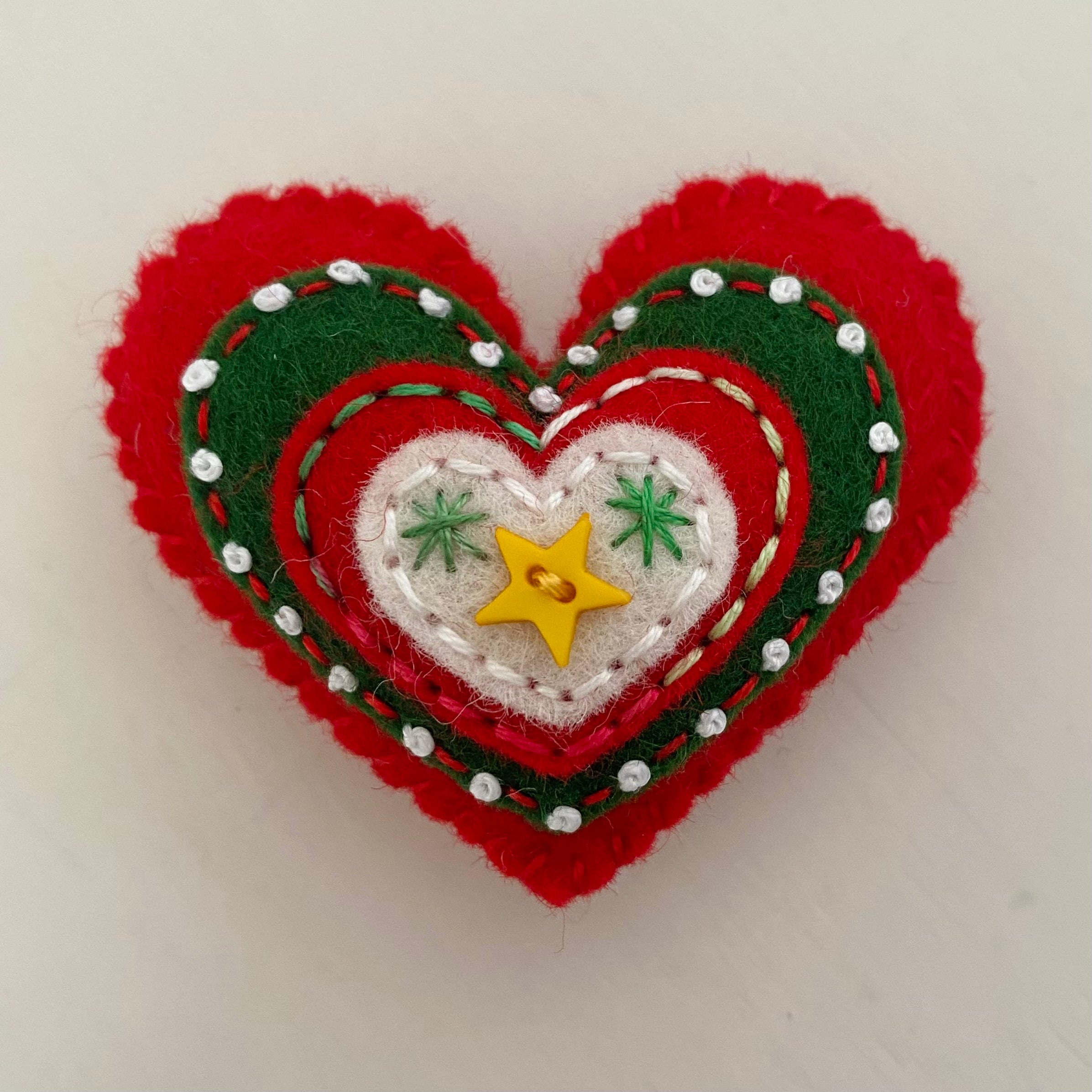 Pocket Heart - Embellished CHRISTMAS