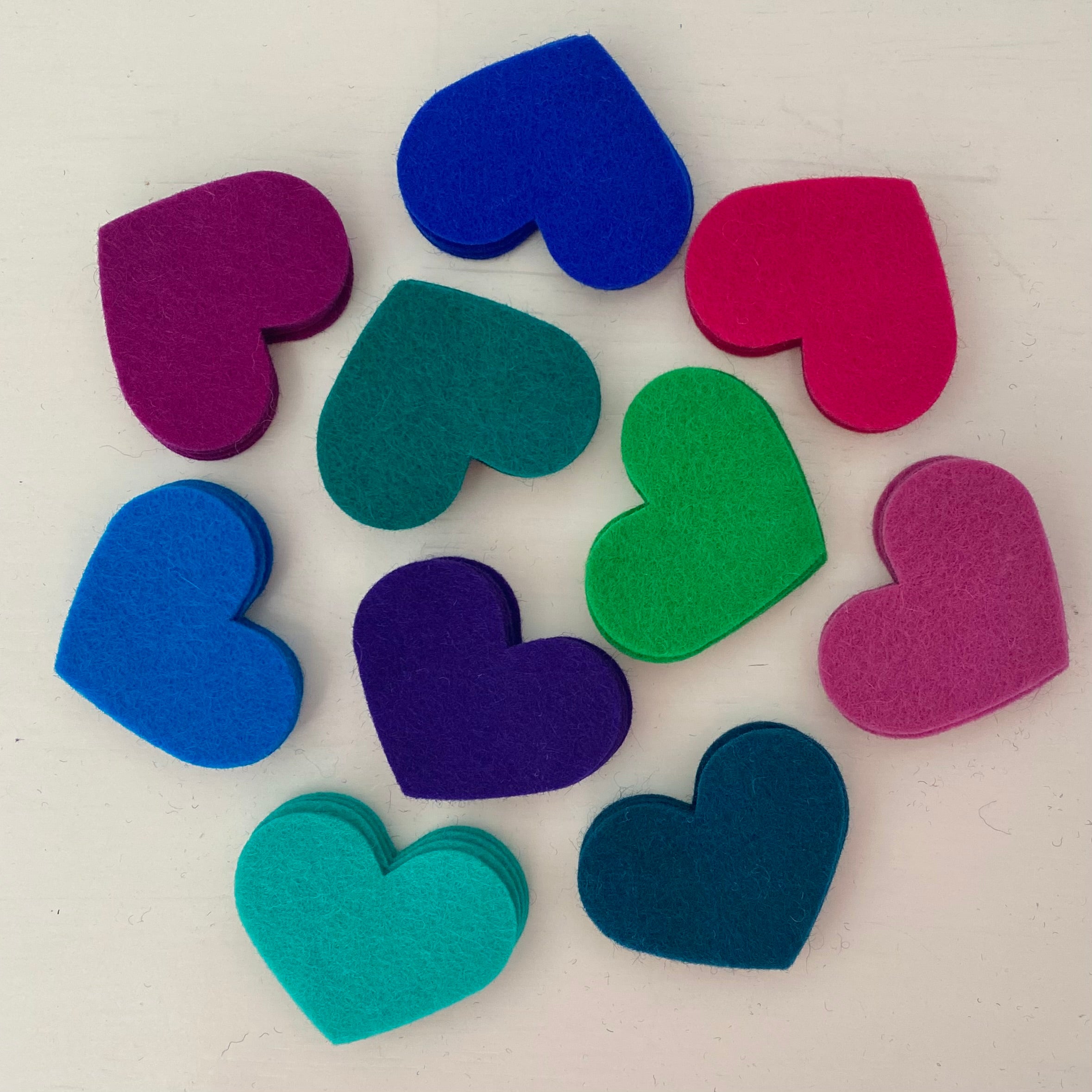 Pre-Cut Hearts (50)