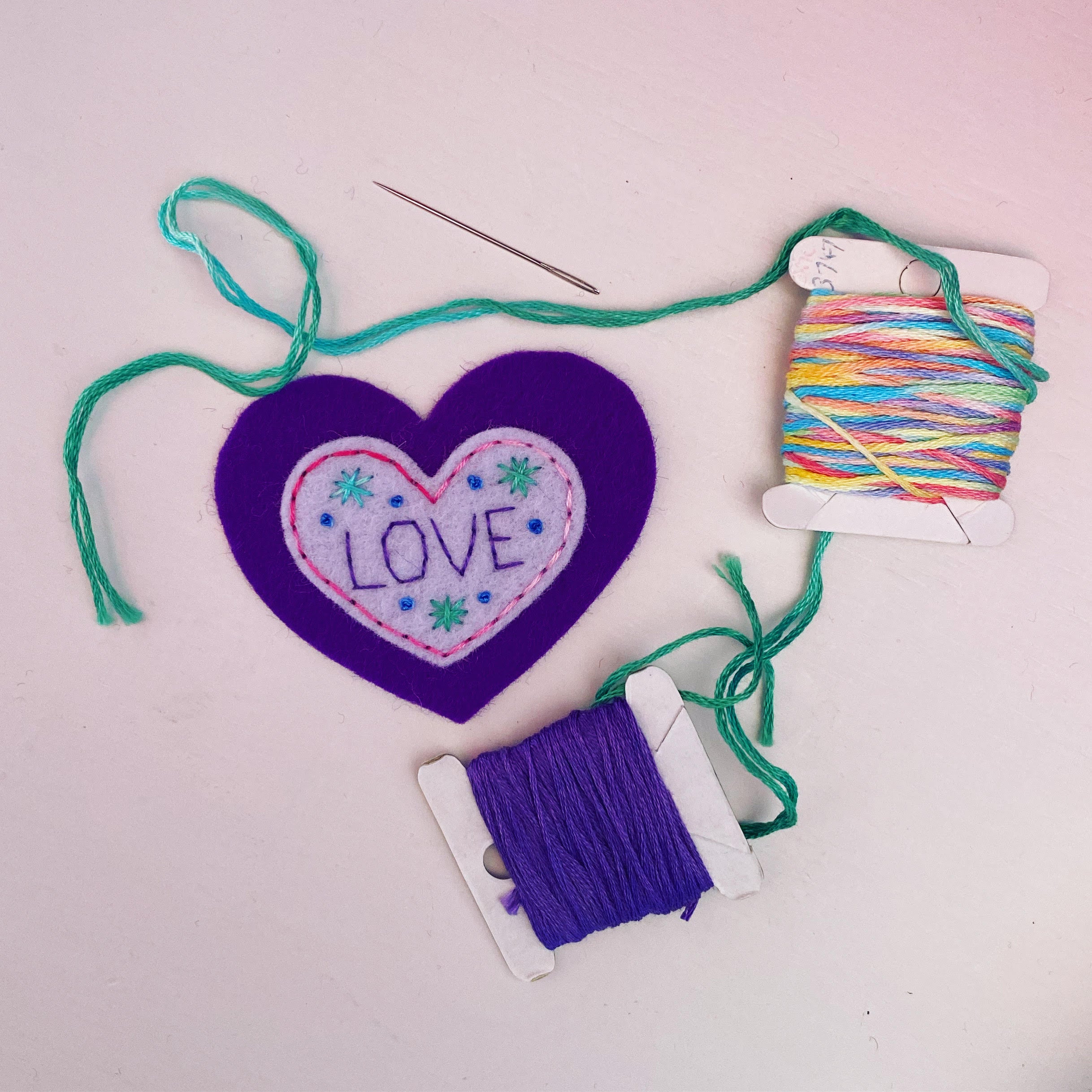 Instructions - Embellished Hearts