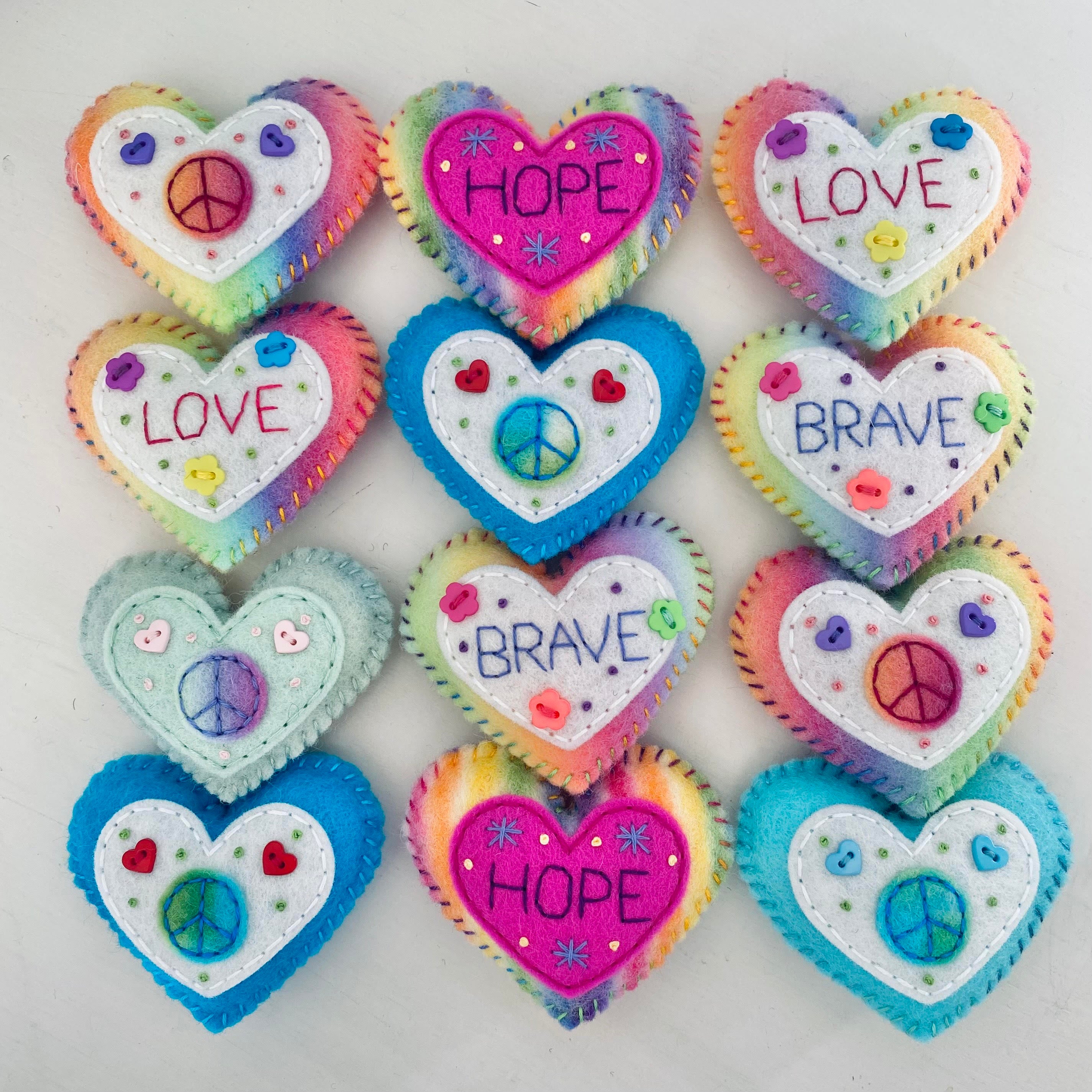 Pocket Heart with Word (6cm)