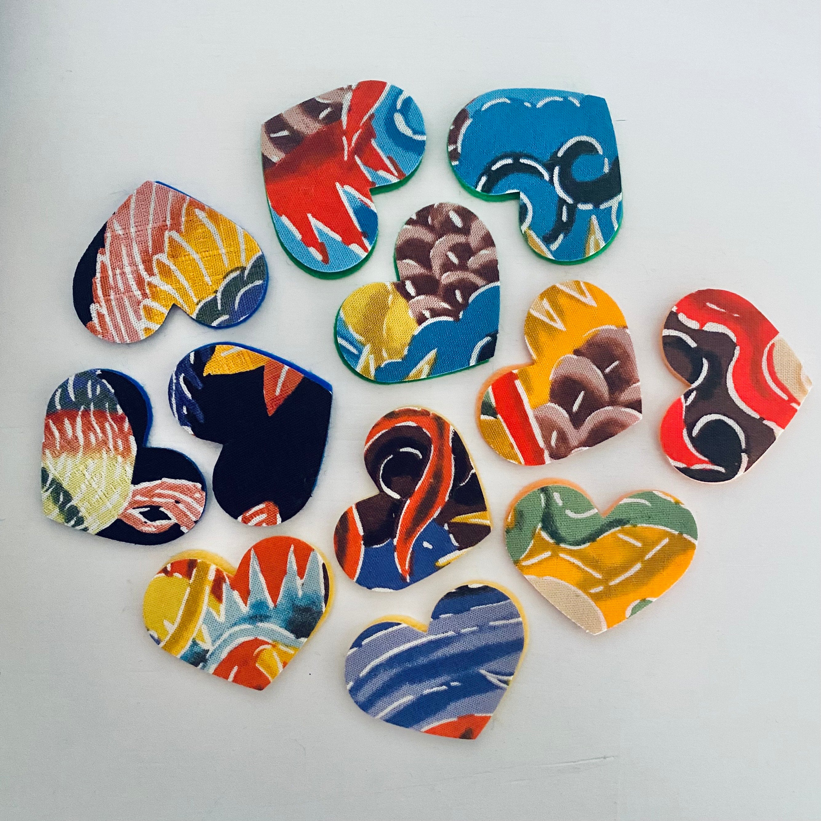 Pre-Cut Hearts - Fabric (Various)