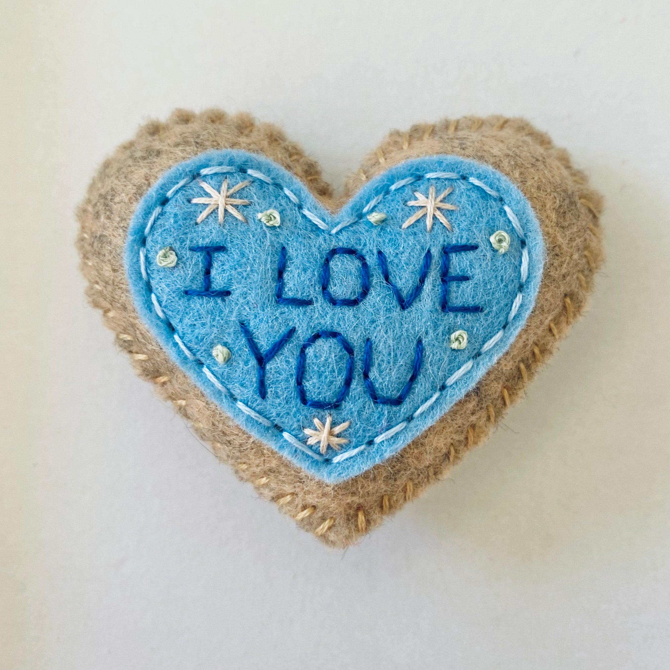 Pocket Heart - I LOVE YOU (6cm)