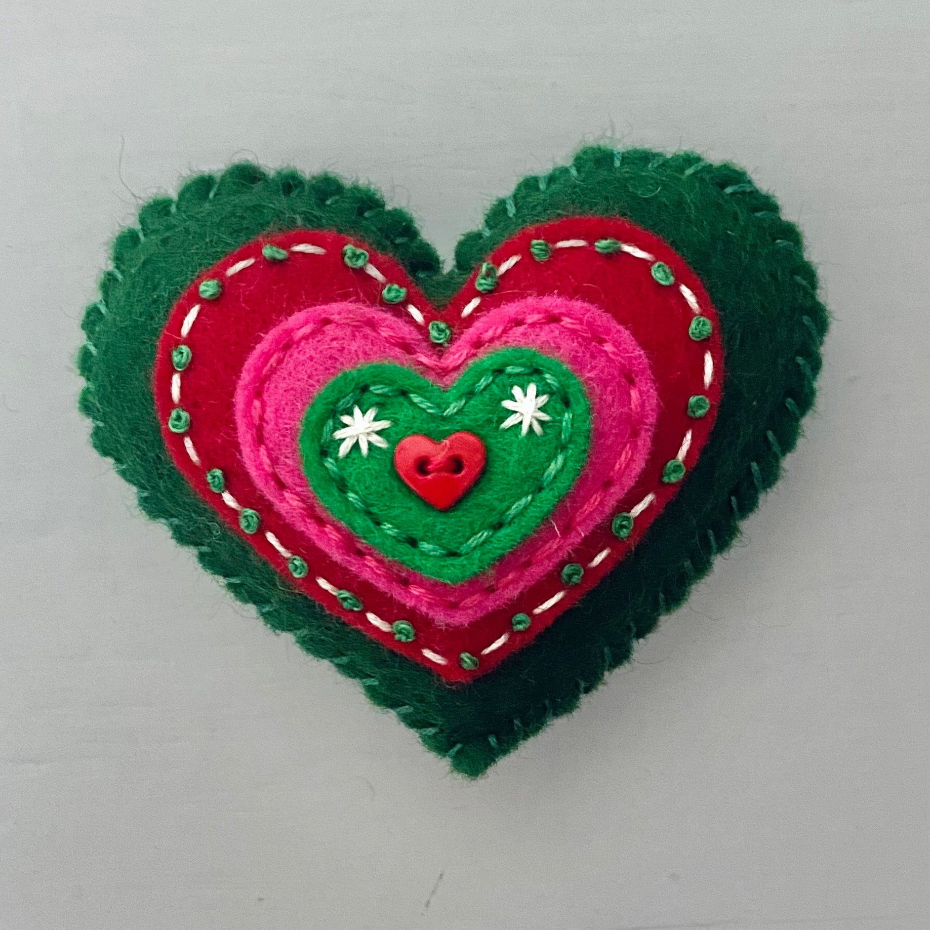 Pocket Heart - Embellished CHRISTMAS