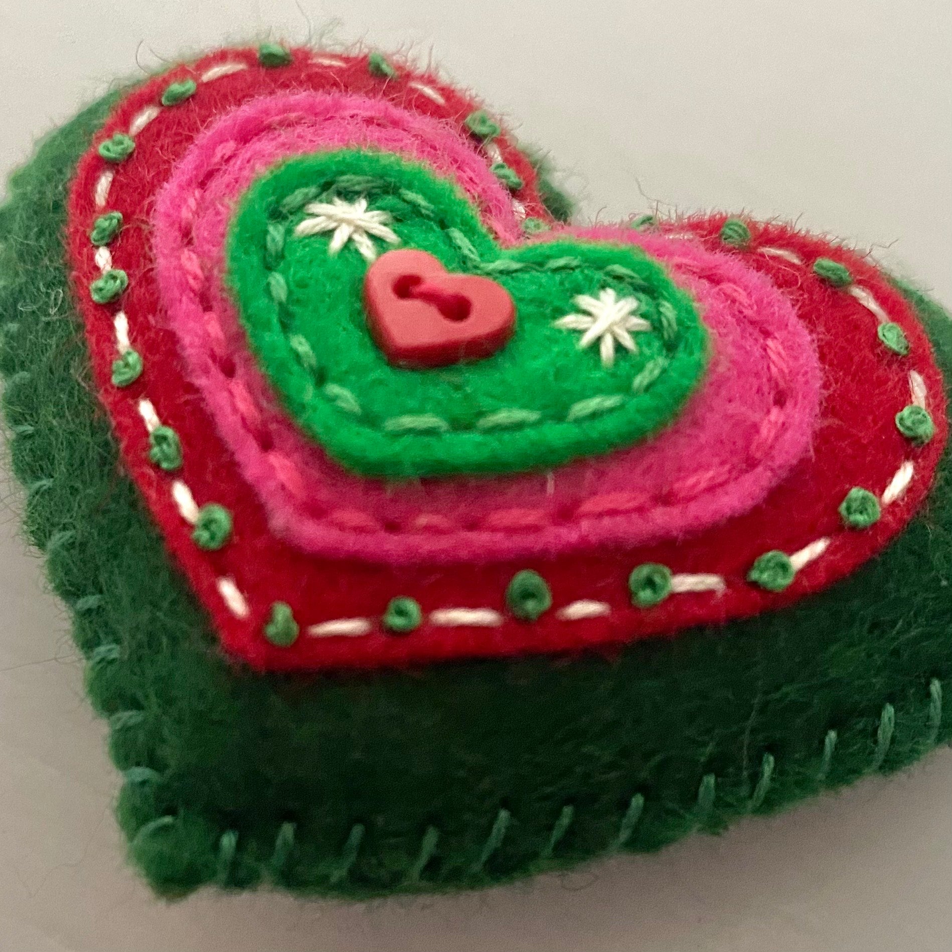 Pocket Heart - Embellished CHRISTMAS