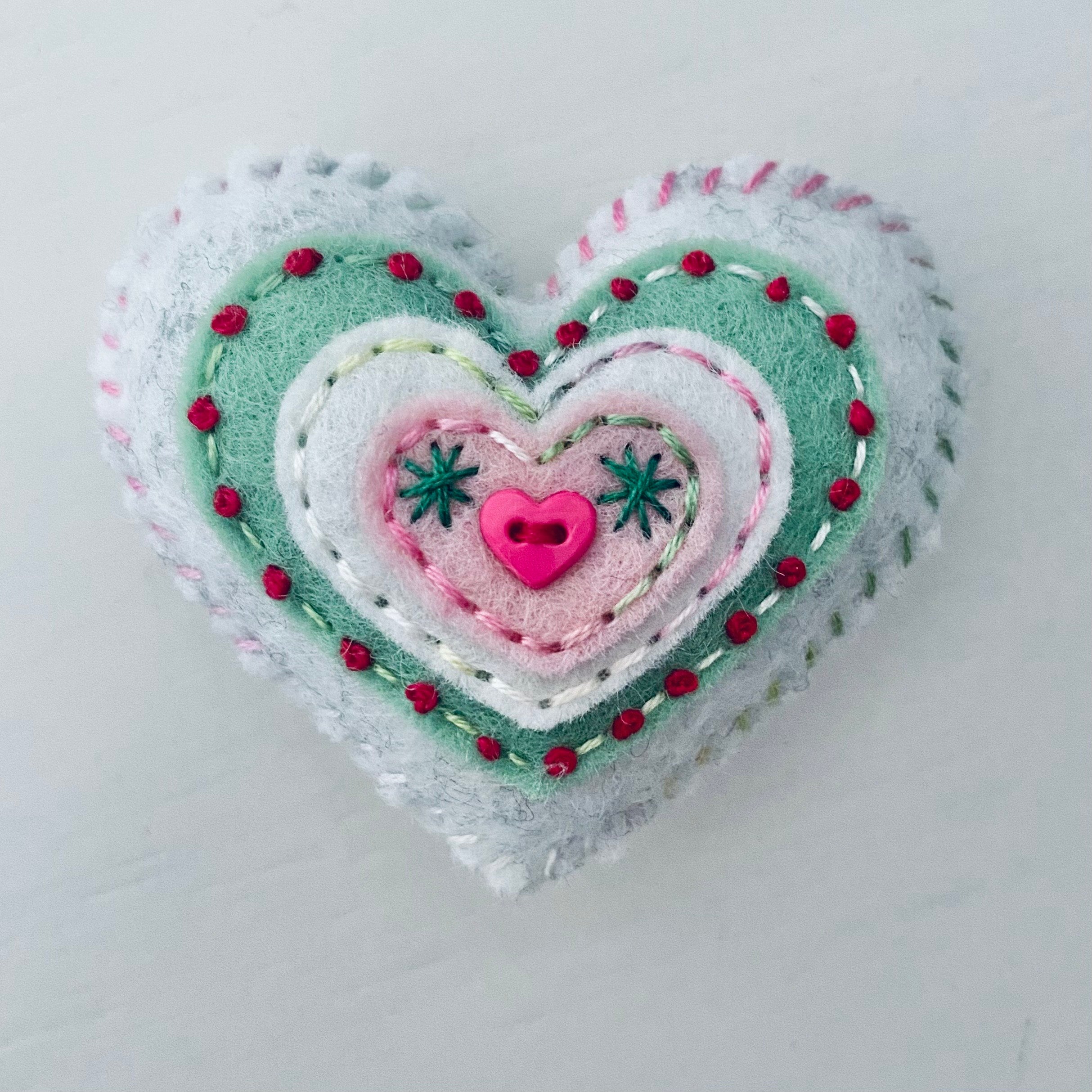 Pocket Heart - Embellished CHRISTMAS