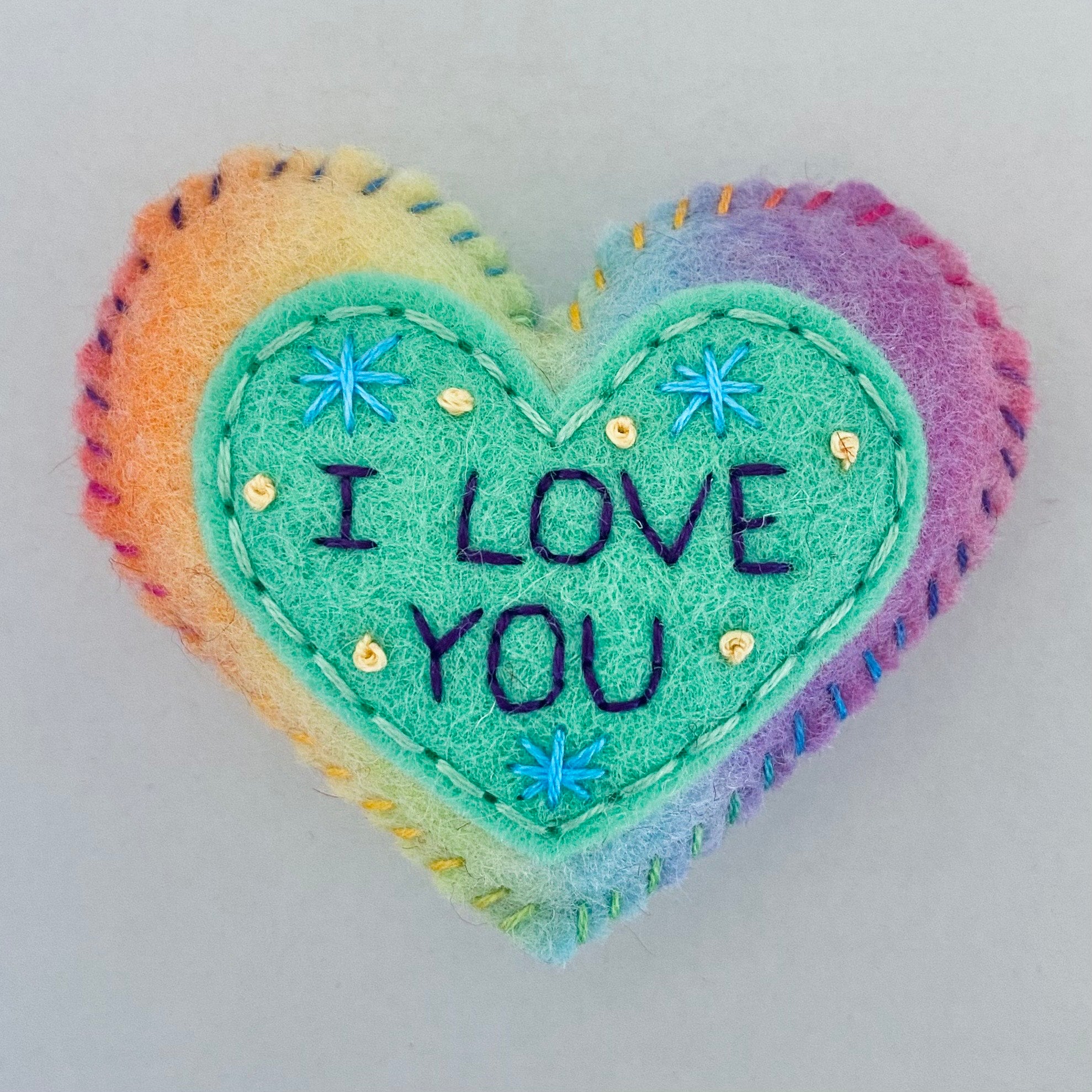 Pocket Heart - I LOVE YOU (6cm)