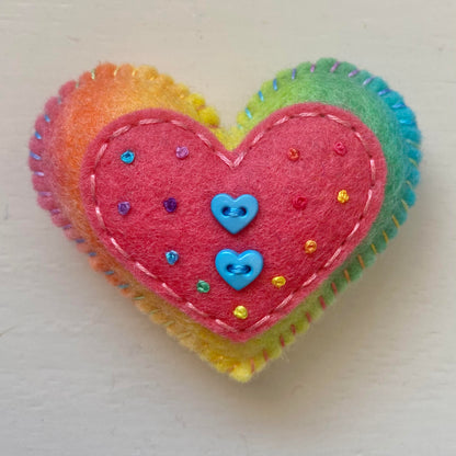 Large Embellished Heart (6cm)