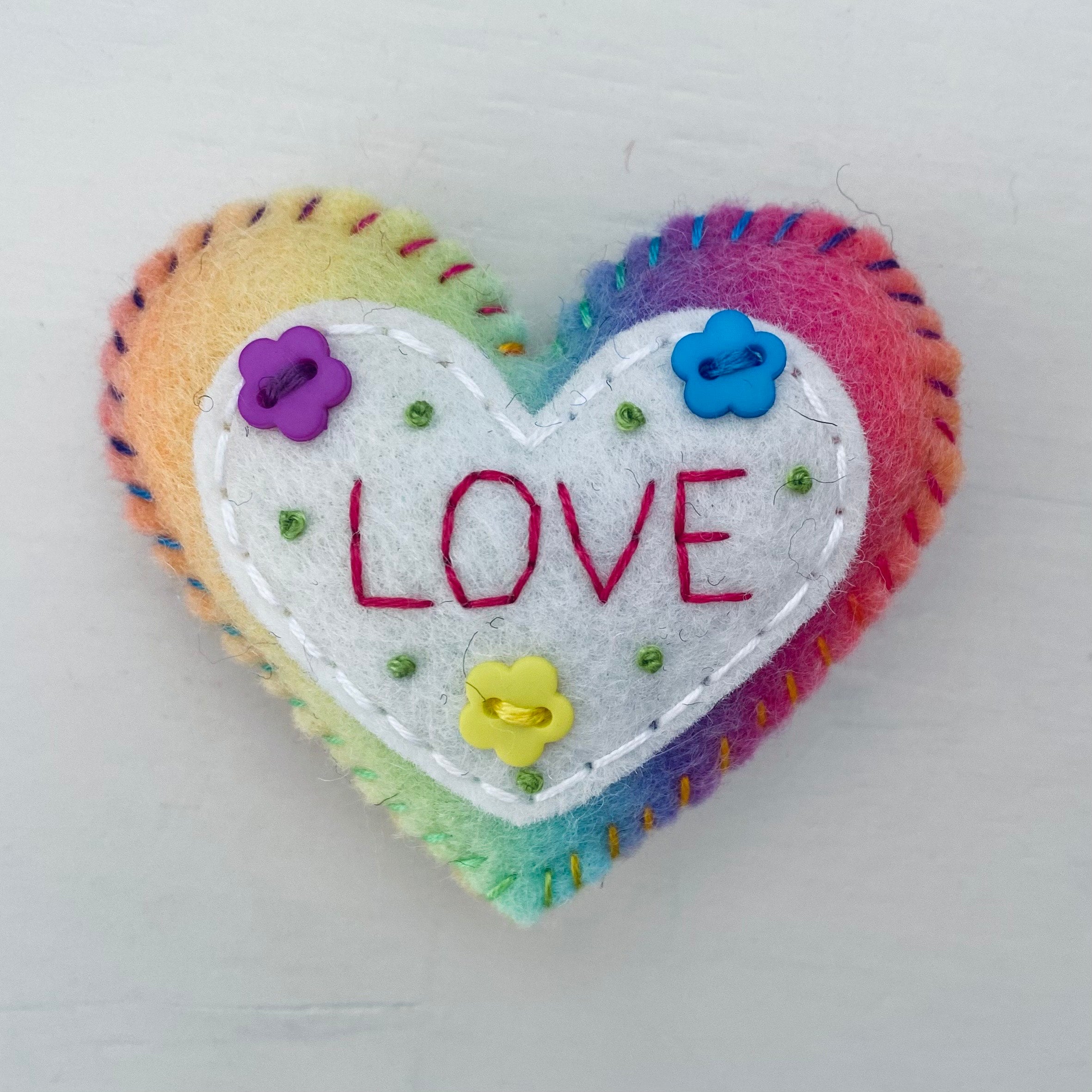Pocket Heart with Word (6cm)