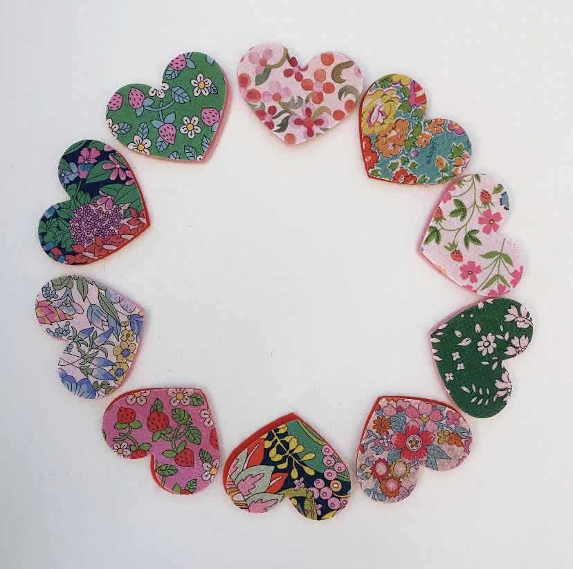 Pre-Cut Hearts - Fabric (Liberty of London)